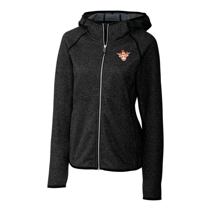 NCAA Heather Texas Longhorns Vault Mainsail Full-Zip Hooded Jacket