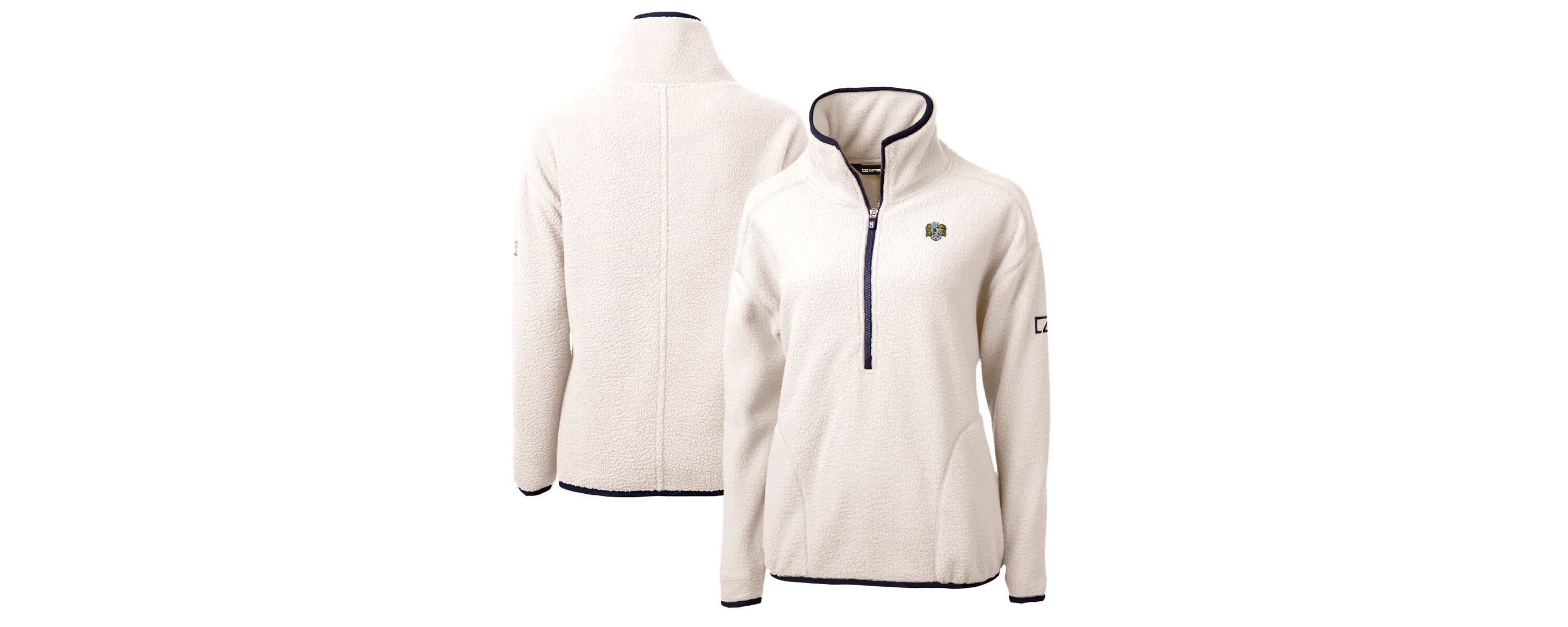NCAA North Carolina Tar Heels Vault Cascade Eco Sherpa Fleece Half-Zip Pullover Jacket