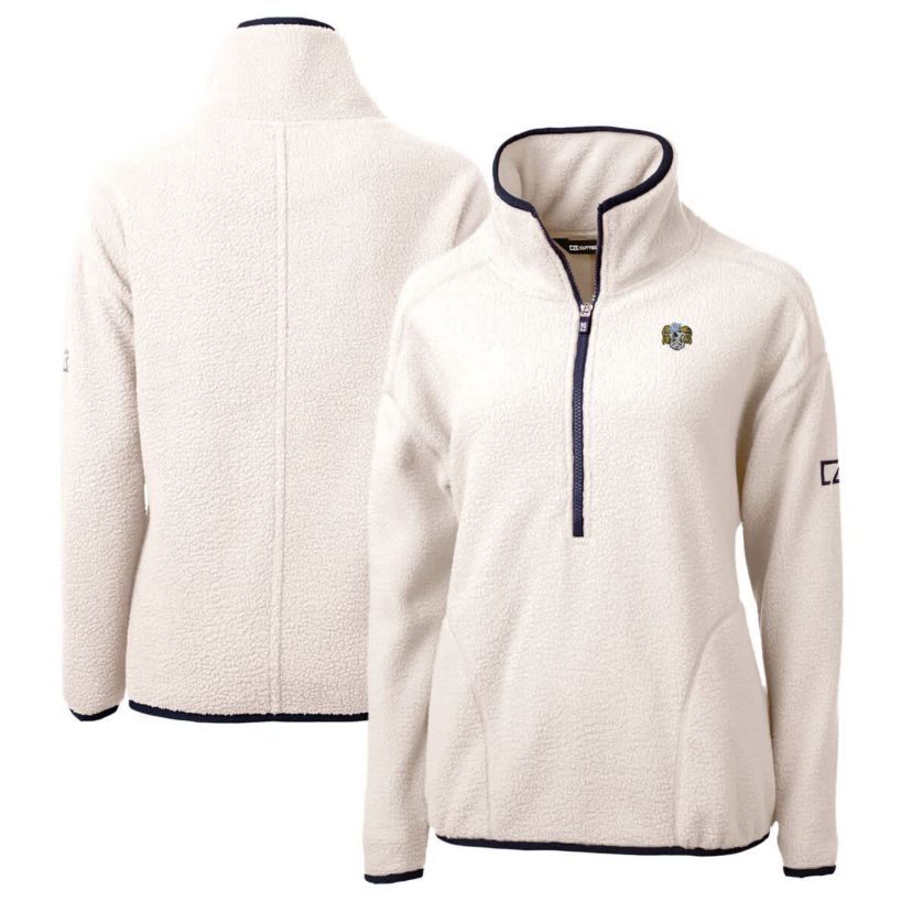 NCAA North Carolina Tar Heels Vault Cascade Eco Sherpa Fleece Half-Zip Pullover Jacket