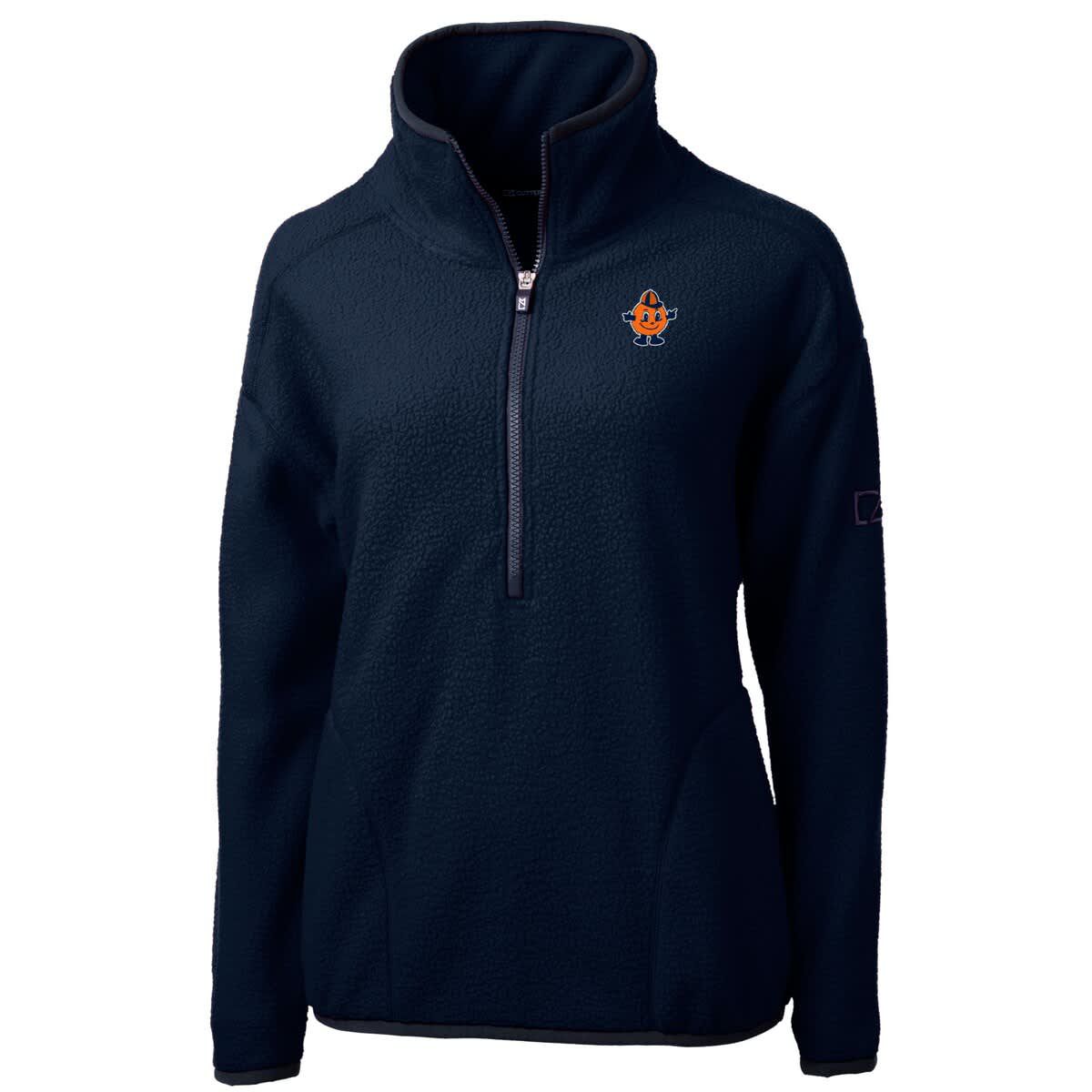 Syracuse Orange NCAA Syracuse Vault Cascade Eco Sherpa Fleece Half-Zip Pullover Jacket