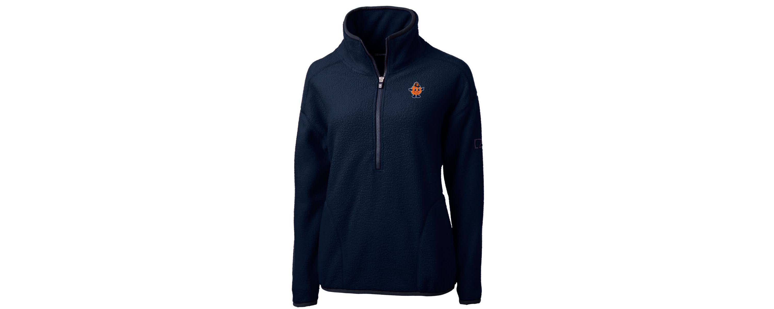 Syracuse Orange NCAA Syracuse Vault Cascade Eco Sherpa Fleece Half-Zip Pullover Jacket