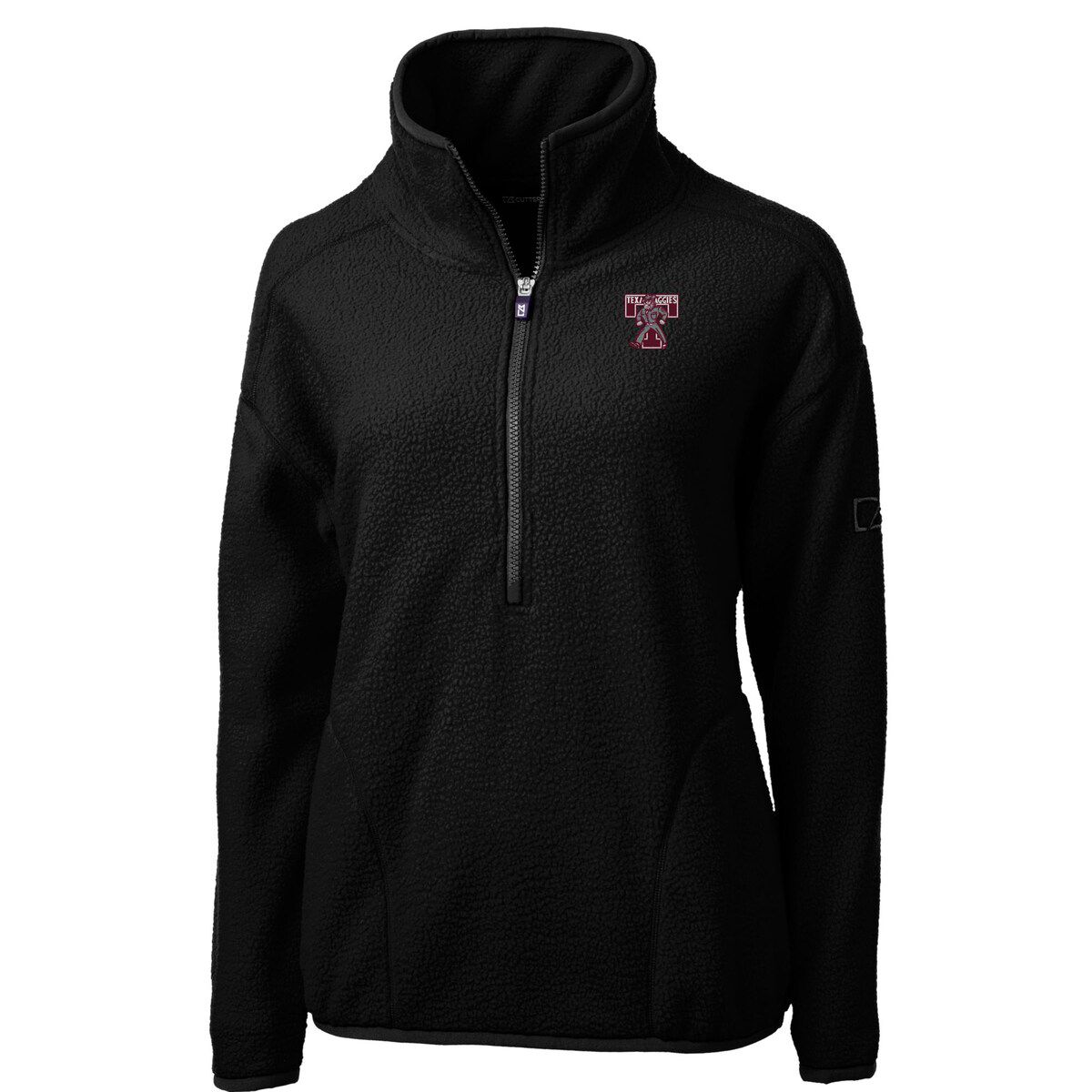 NCAA Texas A&M Aggies Vault Cascade Eco Sherpa Fleece Half-Zip Pullover Jacket