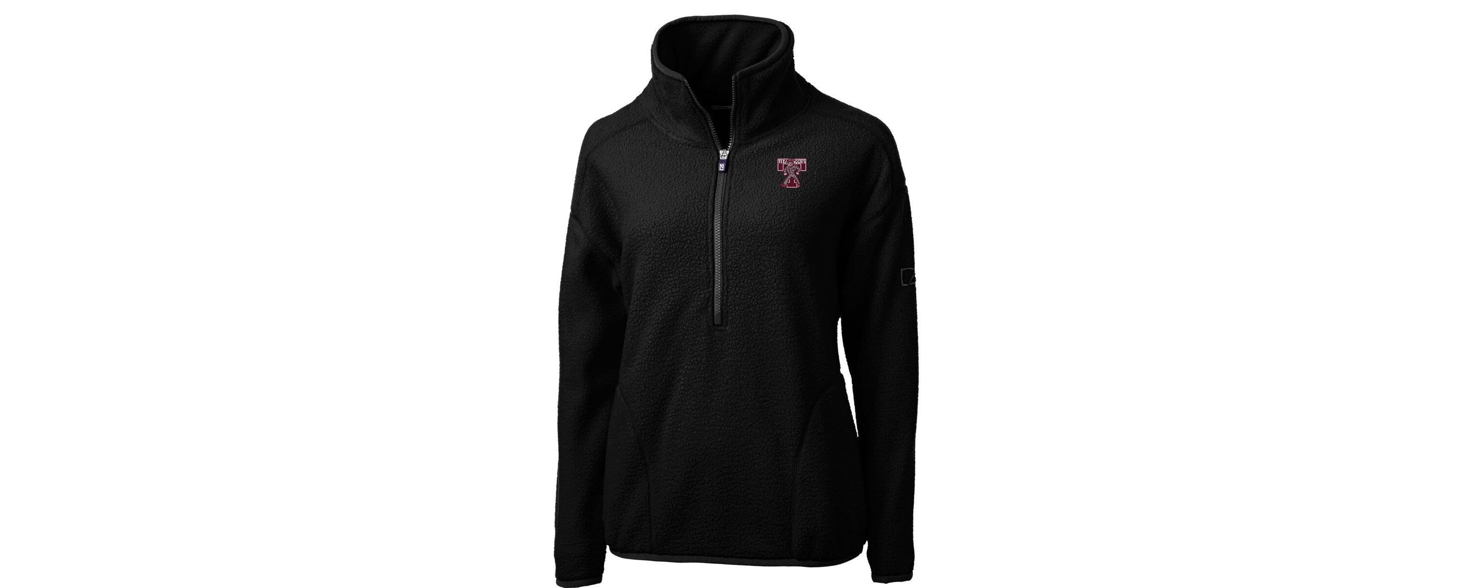 NCAA Texas A&M Aggies Vault Cascade Eco Sherpa Fleece Half-Zip Pullover Jacket