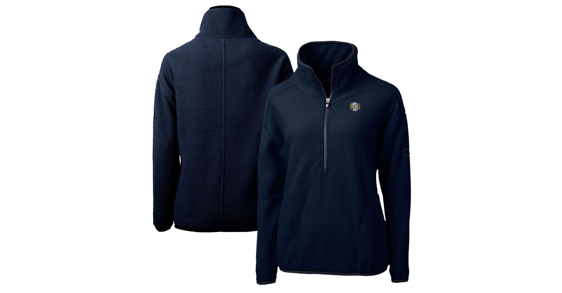 NCAA North Carolina Tar Heels Vault Cascade Eco Sherpa Fleece Half-Zip Pullover Jacket