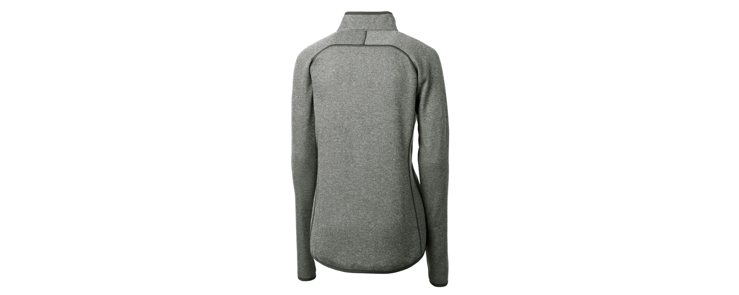 NCAA Heather SMU Mustangs Vault Mainsail Sweater-Knit Full-Zip Jacket