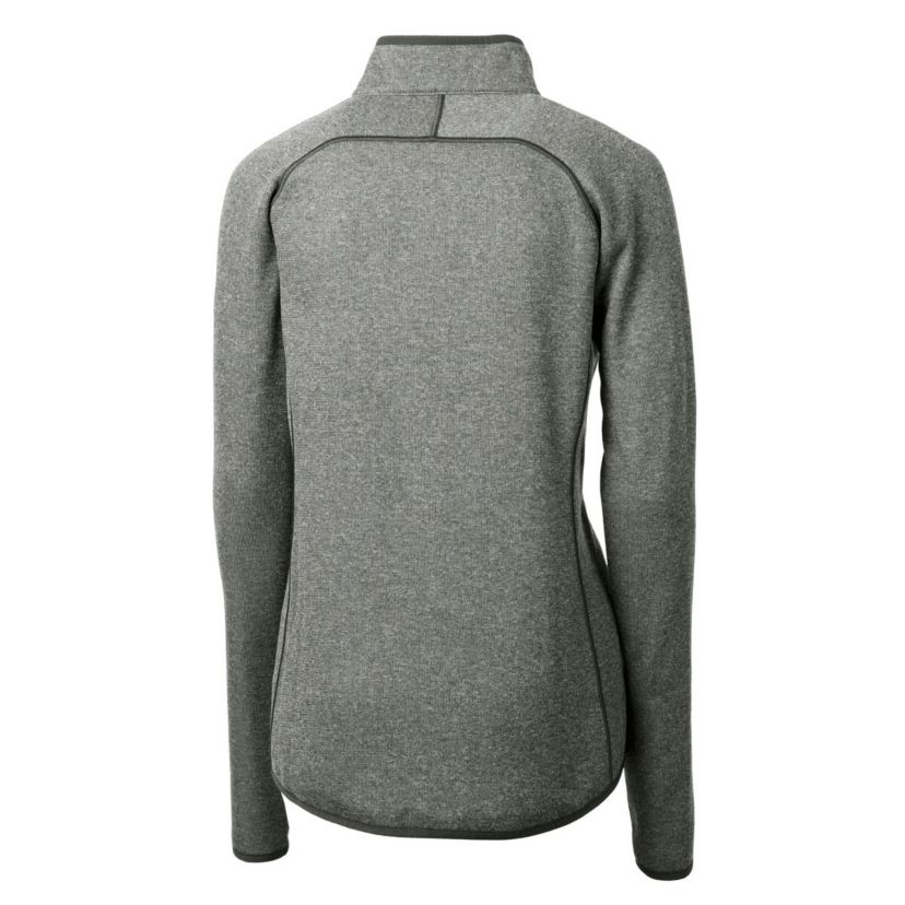 NCAA Heather SMU Mustangs Vault Mainsail Sweater-Knit Full-Zip Jacket