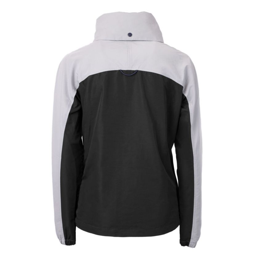 NCAA Black/Gray Oklahoma Sooners Vault Charter Eco Recycled Half-Zip Anorak Jacket