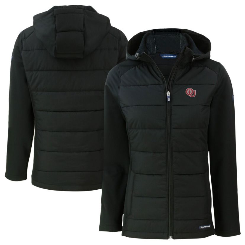 NCAA Oklahoma Sooners Vault Evoke Hybrid Eco Softshell Recycled Full-Zip Hooded Jacket