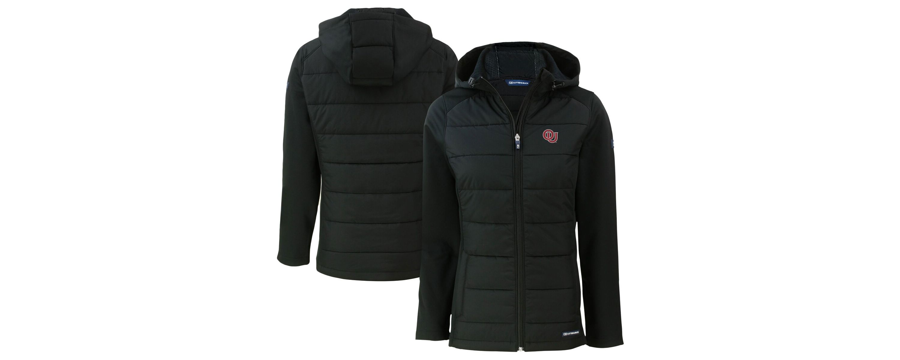 NCAA Oklahoma Sooners Vault Evoke Hybrid Eco Softshell Recycled Full-Zip Hooded Jacket