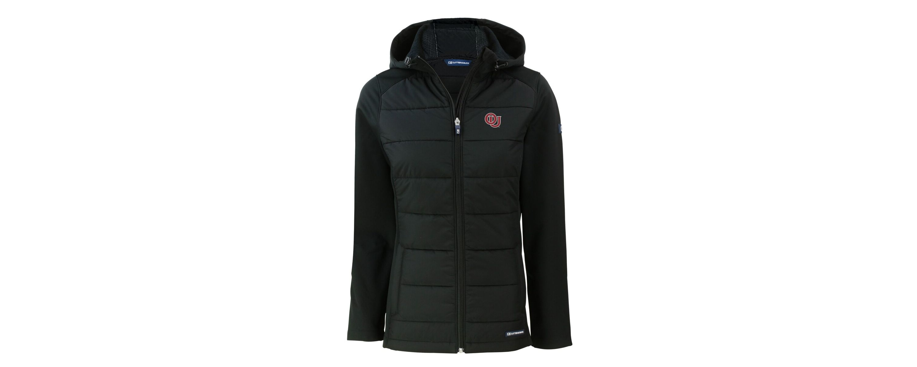 NCAA Oklahoma Sooners Vault Evoke Hybrid Eco Softshell Recycled Full-Zip Hooded Jacket