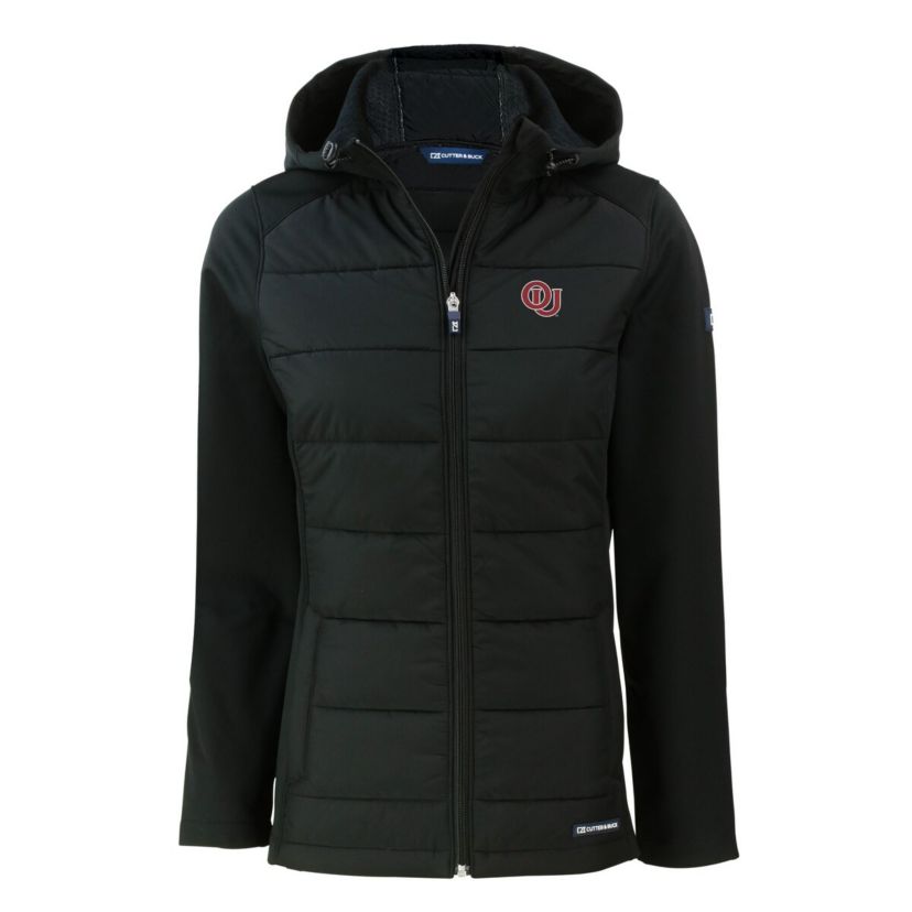 NCAA Oklahoma Sooners Vault Evoke Hybrid Eco Softshell Recycled Full-Zip Hooded Jacket