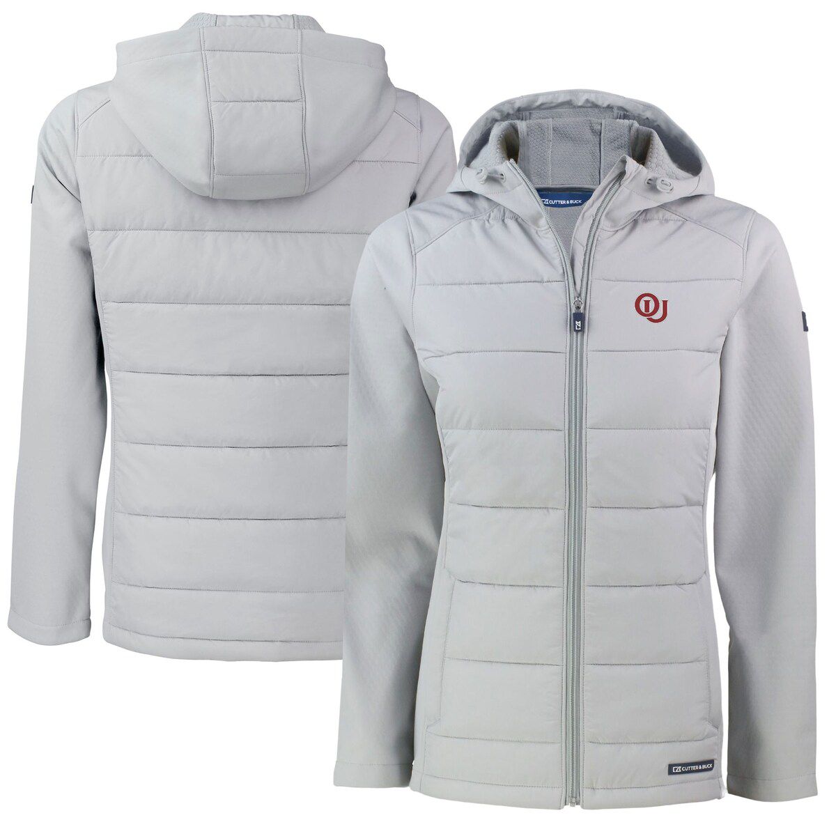 NCAA Oklahoma Sooners Vault Evoke Hybrid Eco Softshell Recycled Full-Zip Hooded Jacket