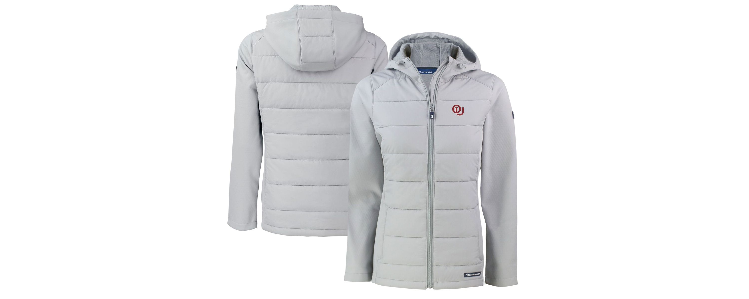 NCAA Oklahoma Sooners Vault Evoke Hybrid Eco Softshell Recycled Full-Zip Hooded Jacket