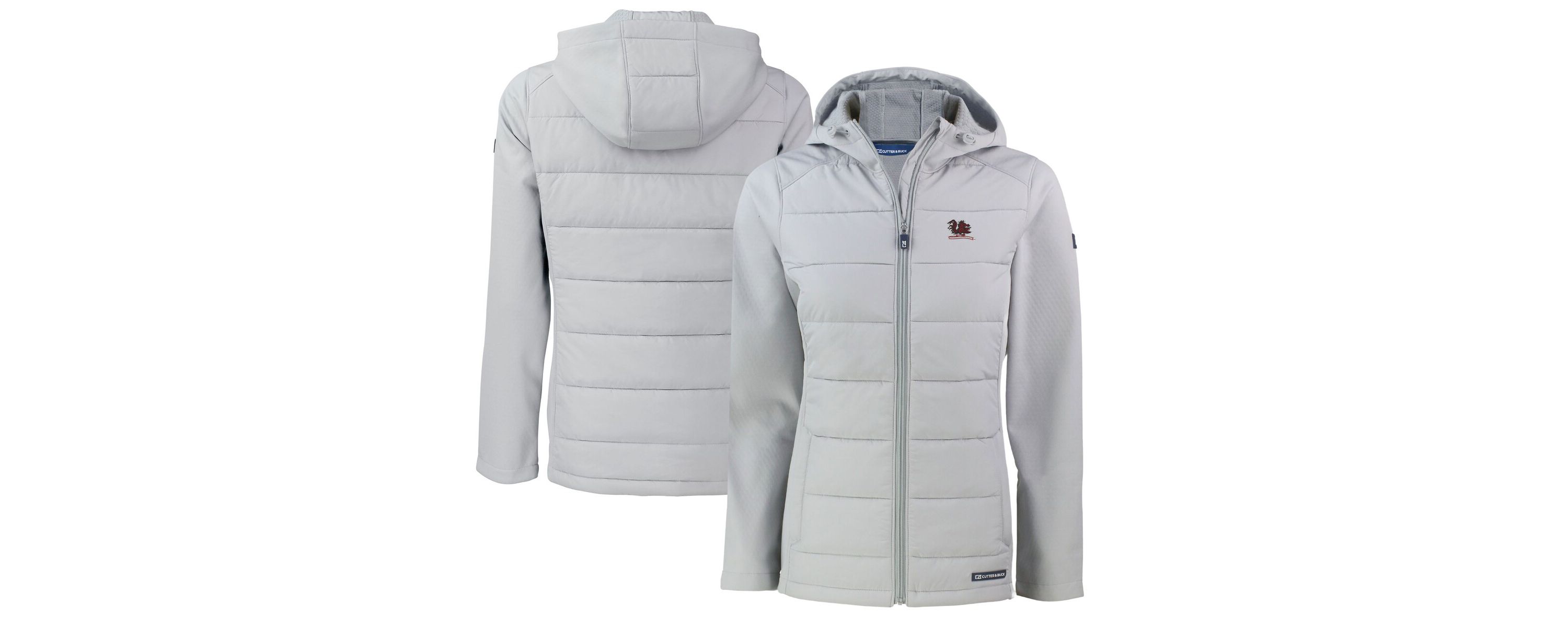 NCAA South Carolina Gamecocks Vault Evoke Hybrid Eco Softshell Recycled Full-Zip Hooded Jacket