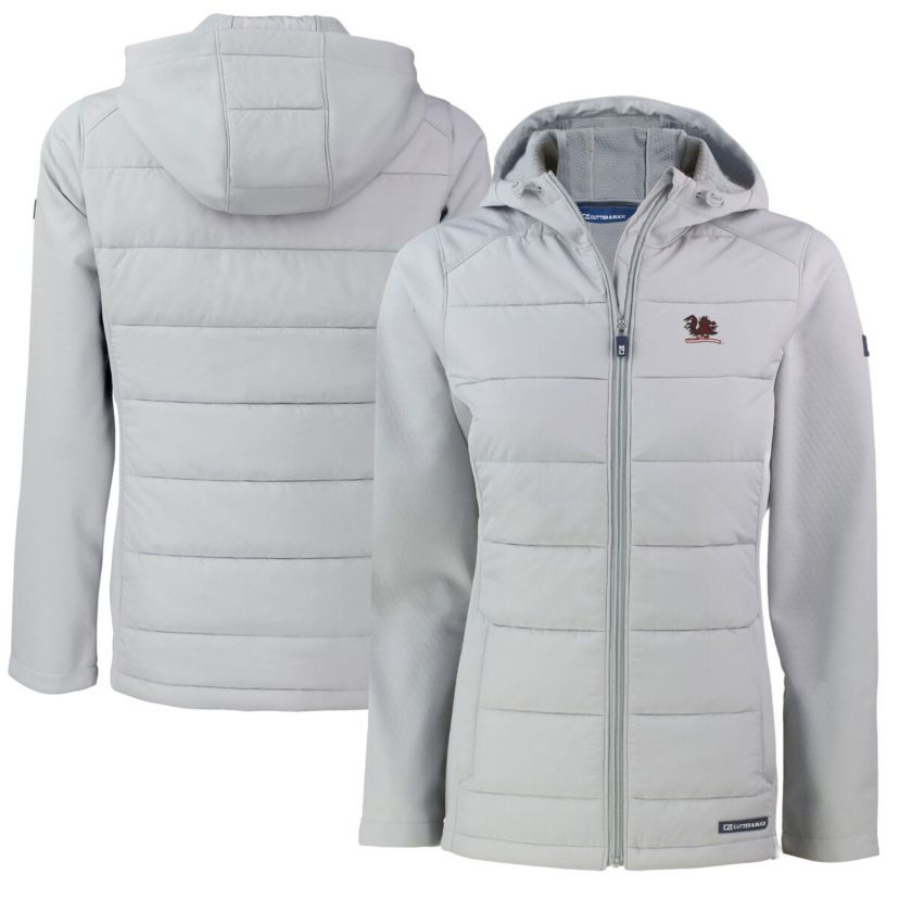 NCAA South Carolina Gamecocks Vault Evoke Hybrid Eco Softshell Recycled Full-Zip Hooded Jacket