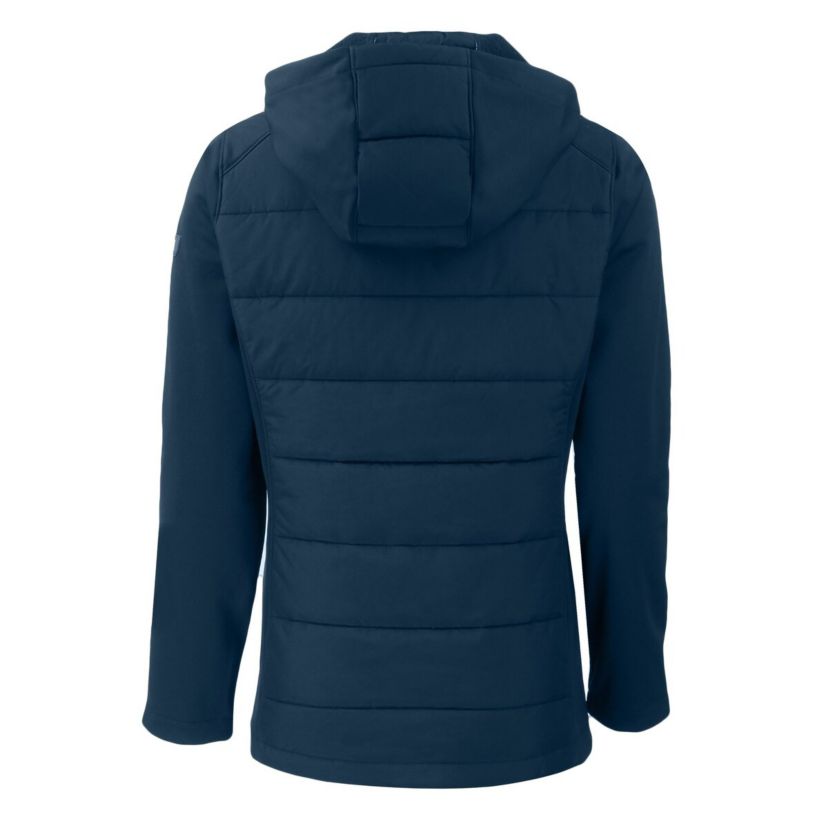 Syracuse Orange NCAA Syracuse Vault Evoke Hybrid Eco Softshell Recycled Full-Zip Hooded Jacket