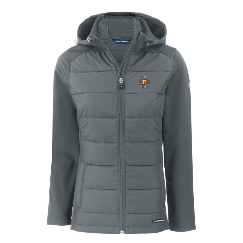 NCAA Tennessee Volunteers Vault Evoke Hybrid Eco Softshell Recycled Full-Zip Hooded Jacket