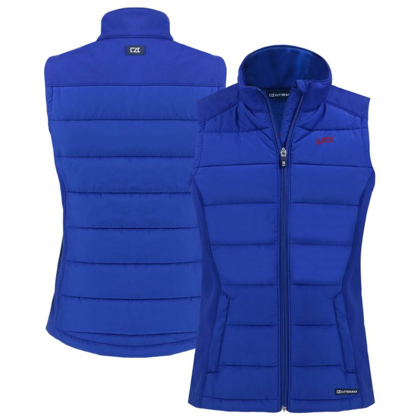 NCAA SMU Mustangs Vault Evoke Hybrid Eco Softshell Recycled Full-Zip Vest