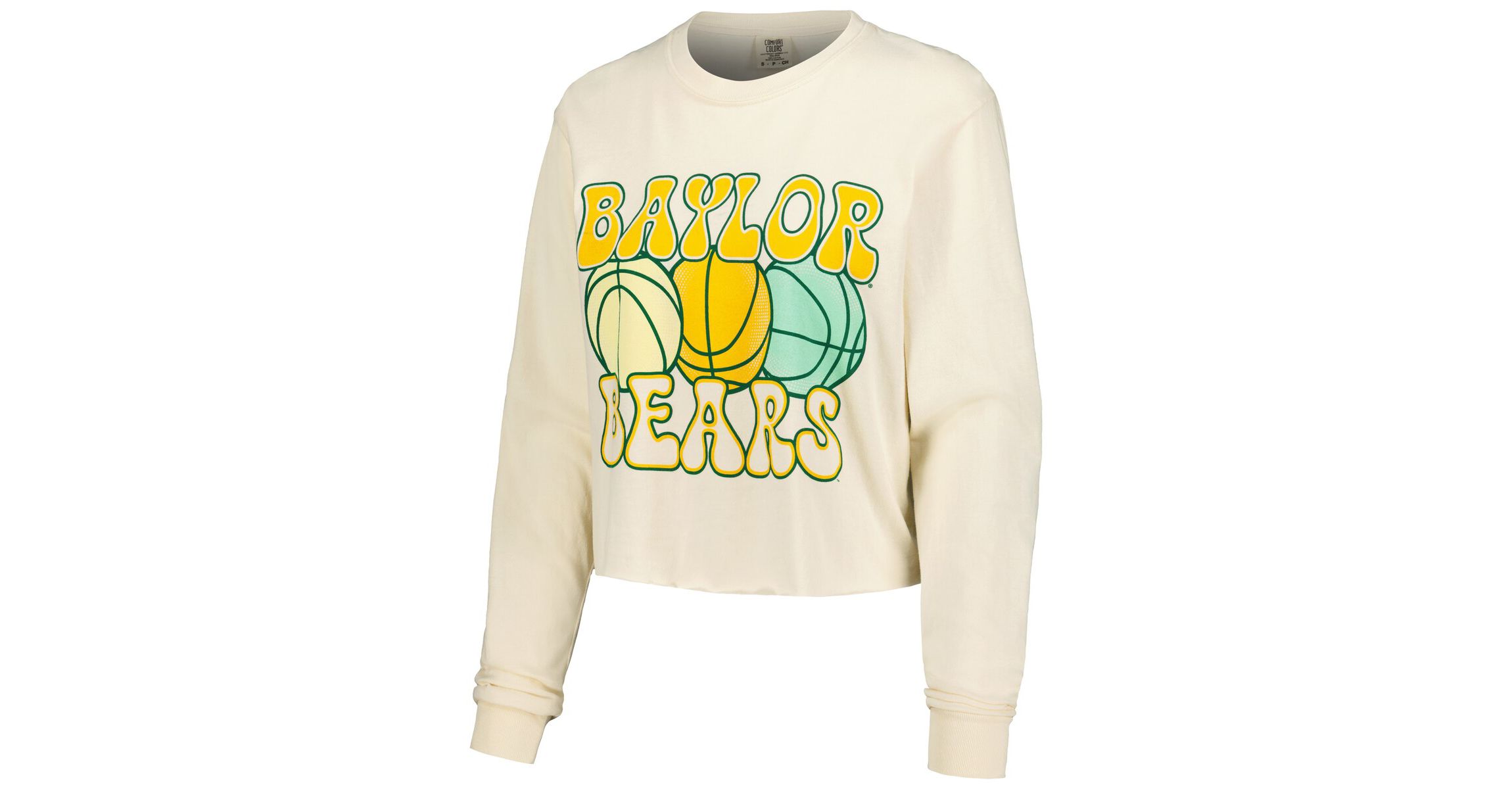 NCAA Baylor Bears Basketball Cropped Long Sleeve T-Shirt