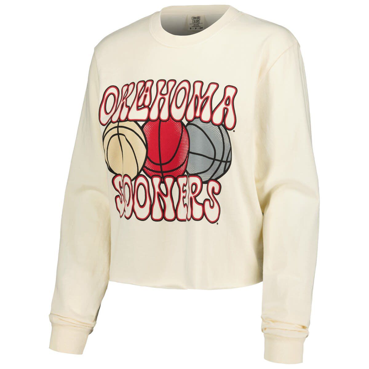 NCAA Oklahoma Sooners Basketball Cropped Long Sleeve T-Shirt
