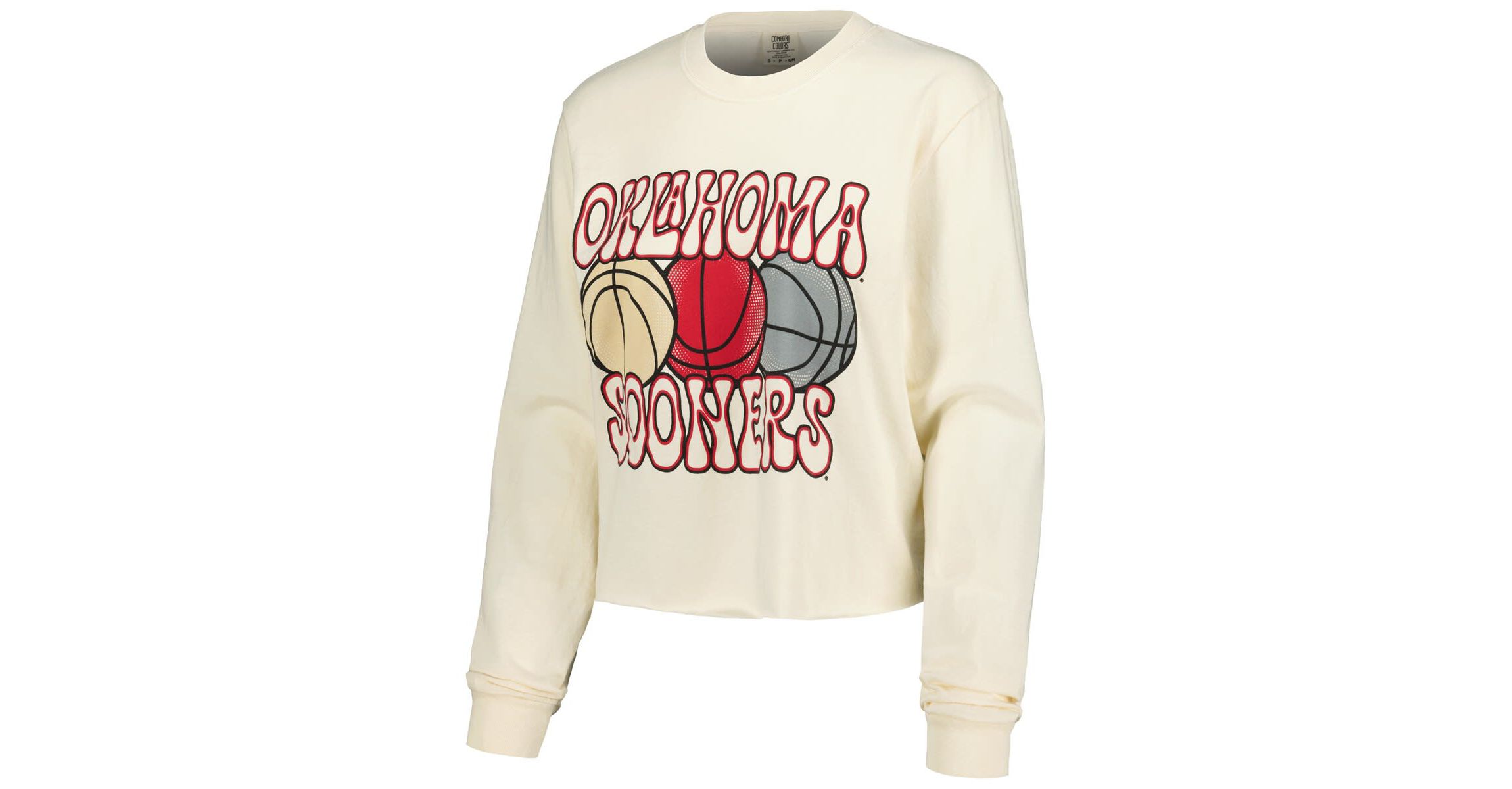 NCAA Oklahoma Sooners Basketball Cropped Long Sleeve T-Shirt
