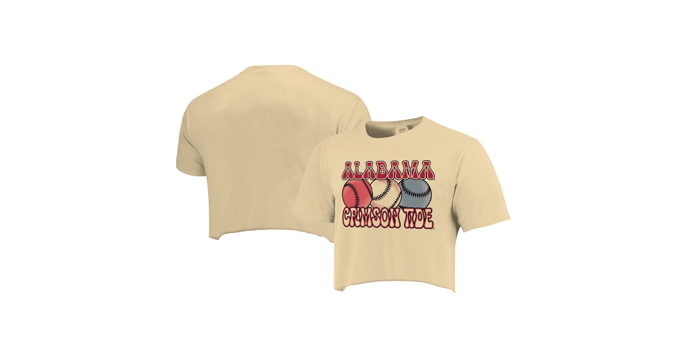 Alabama Crimson Tide NCAA Alabama Tide Baseball Cropped T-Shirt