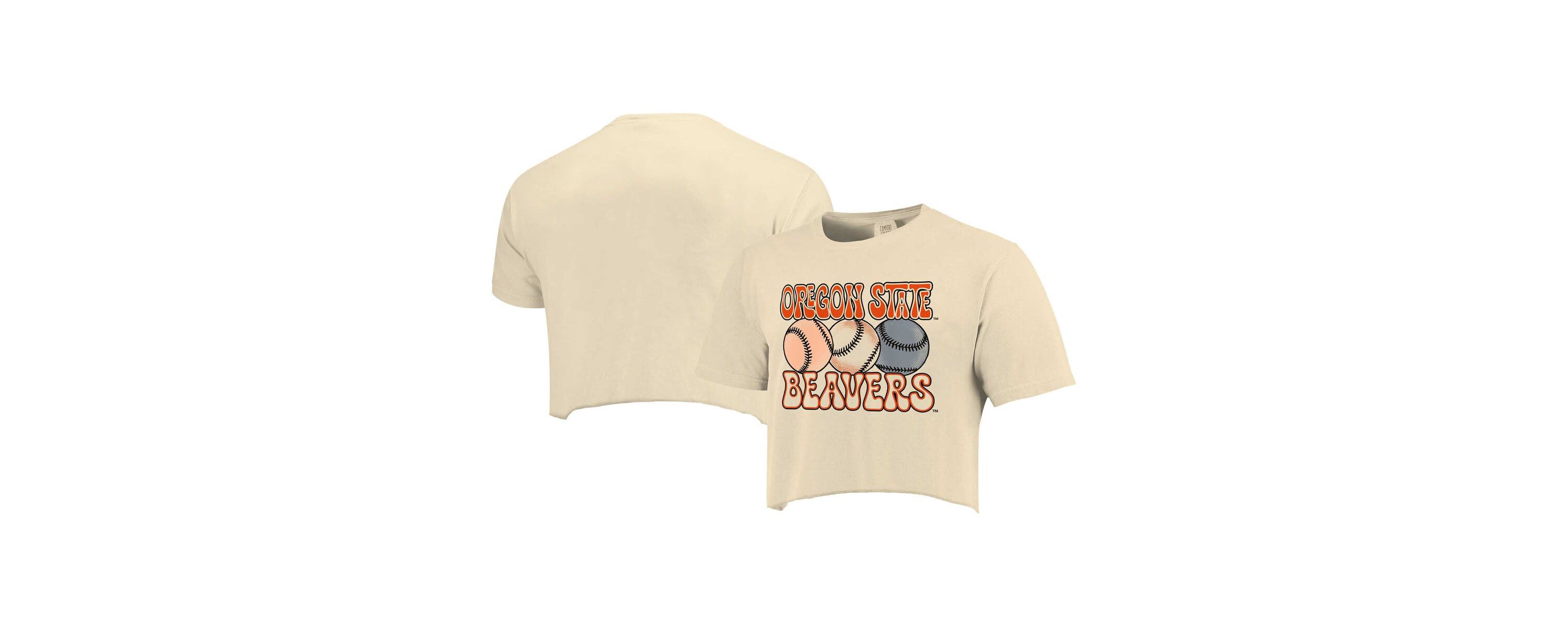 NCAA Oregon State Beavers Baseball Cropped T-Shirt