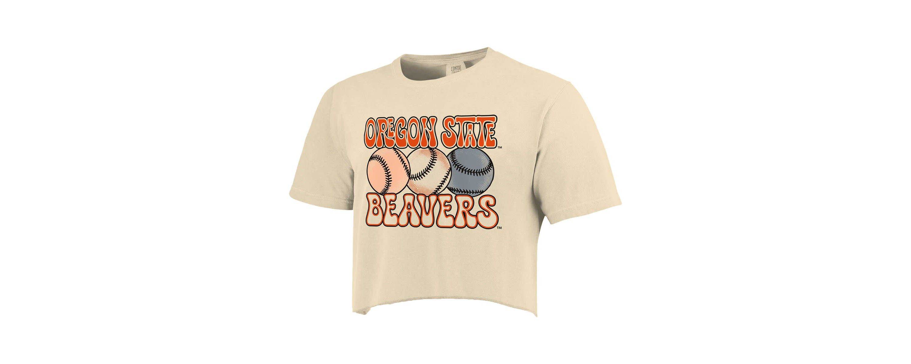 NCAA Oregon State Beavers Baseball Cropped T-Shirt