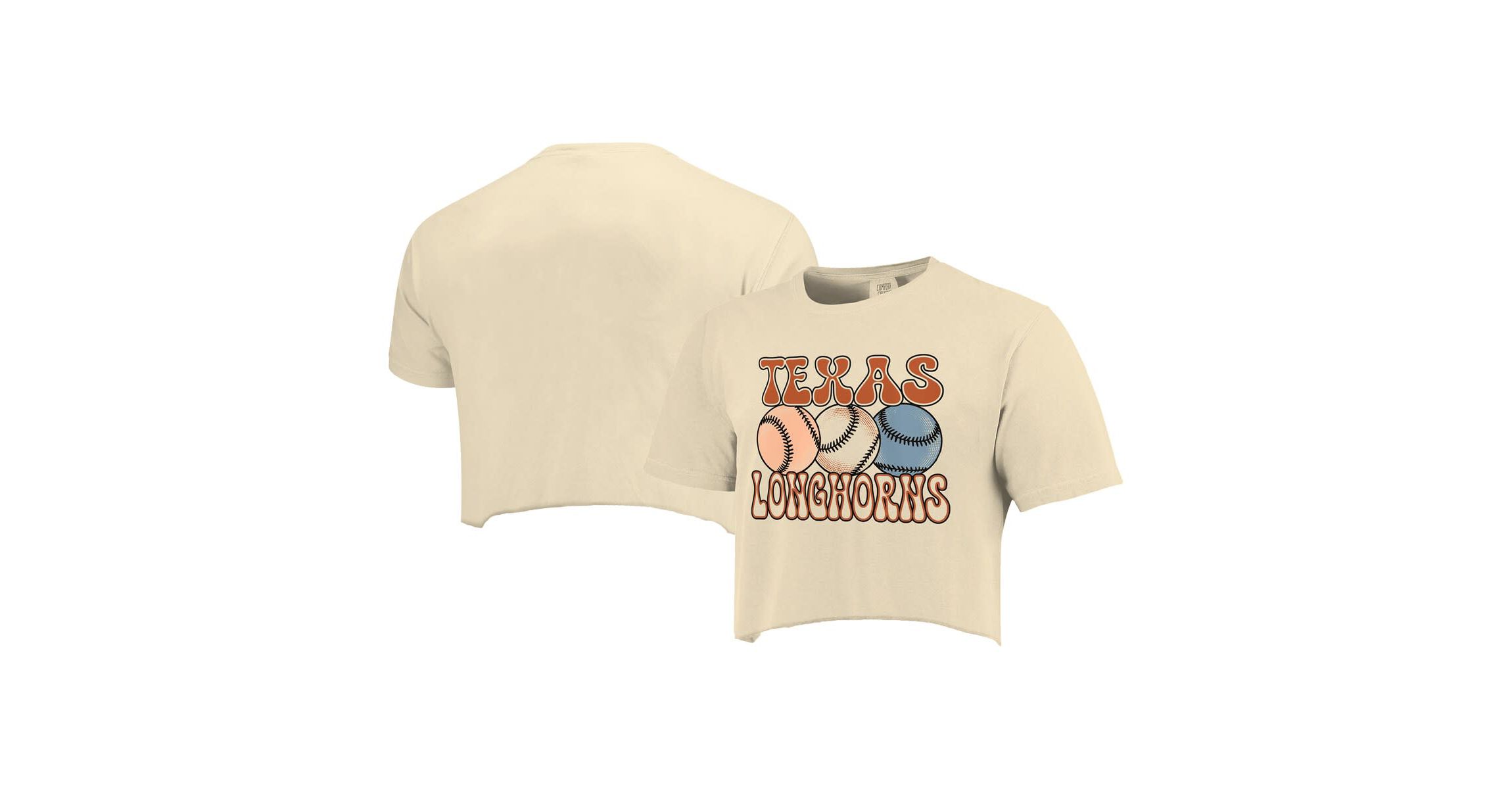 NCAA Texas Longhorns Baseball Cropped T-Shirt