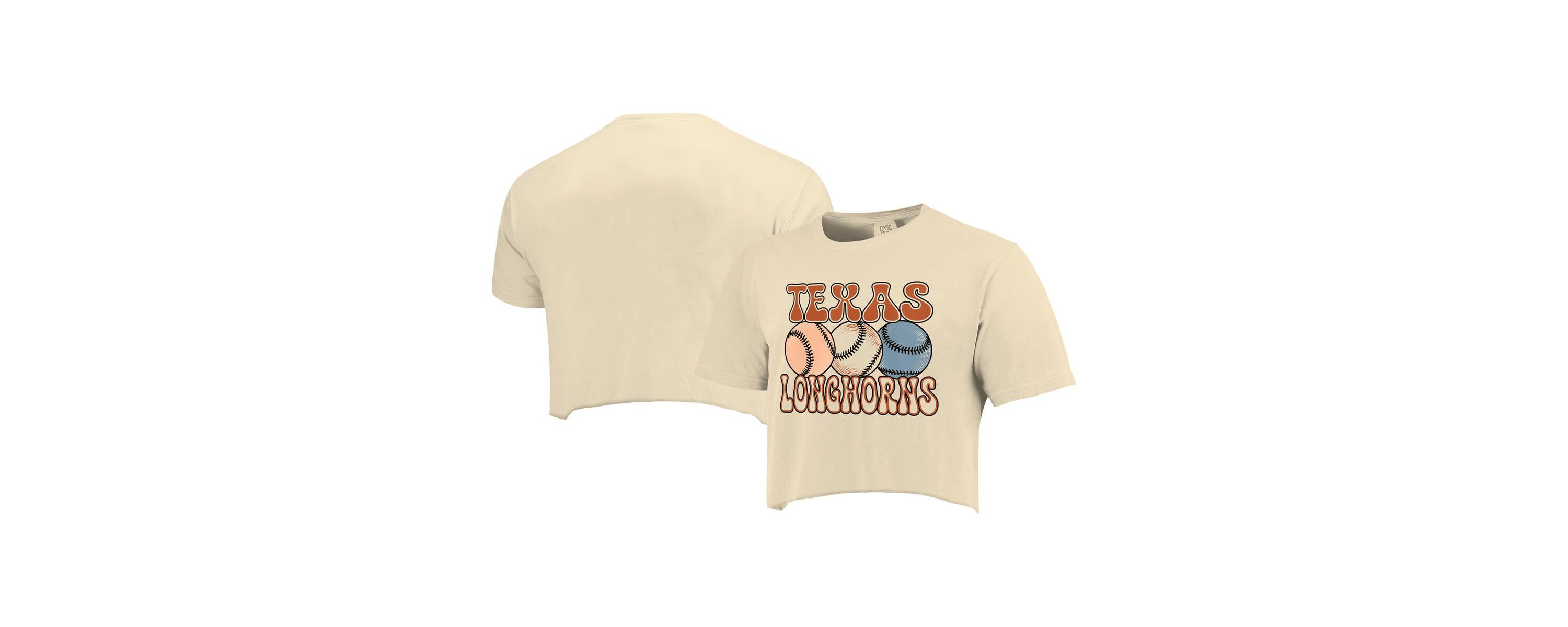 NCAA Texas Longhorns Baseball Cropped T-Shirt