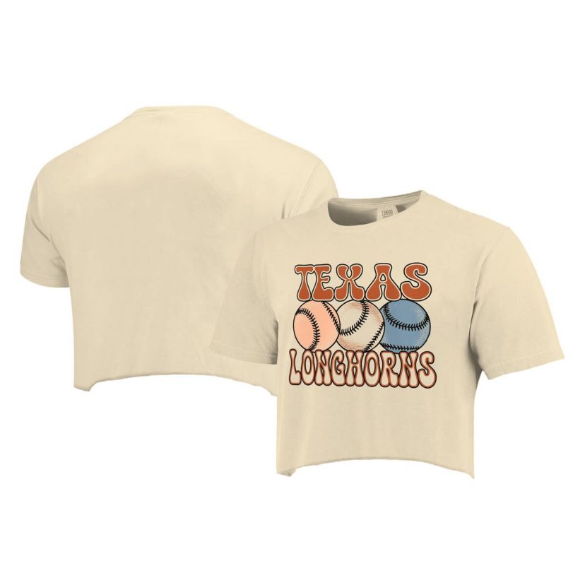 NCAA Texas Longhorns Baseball Cropped T-Shirt