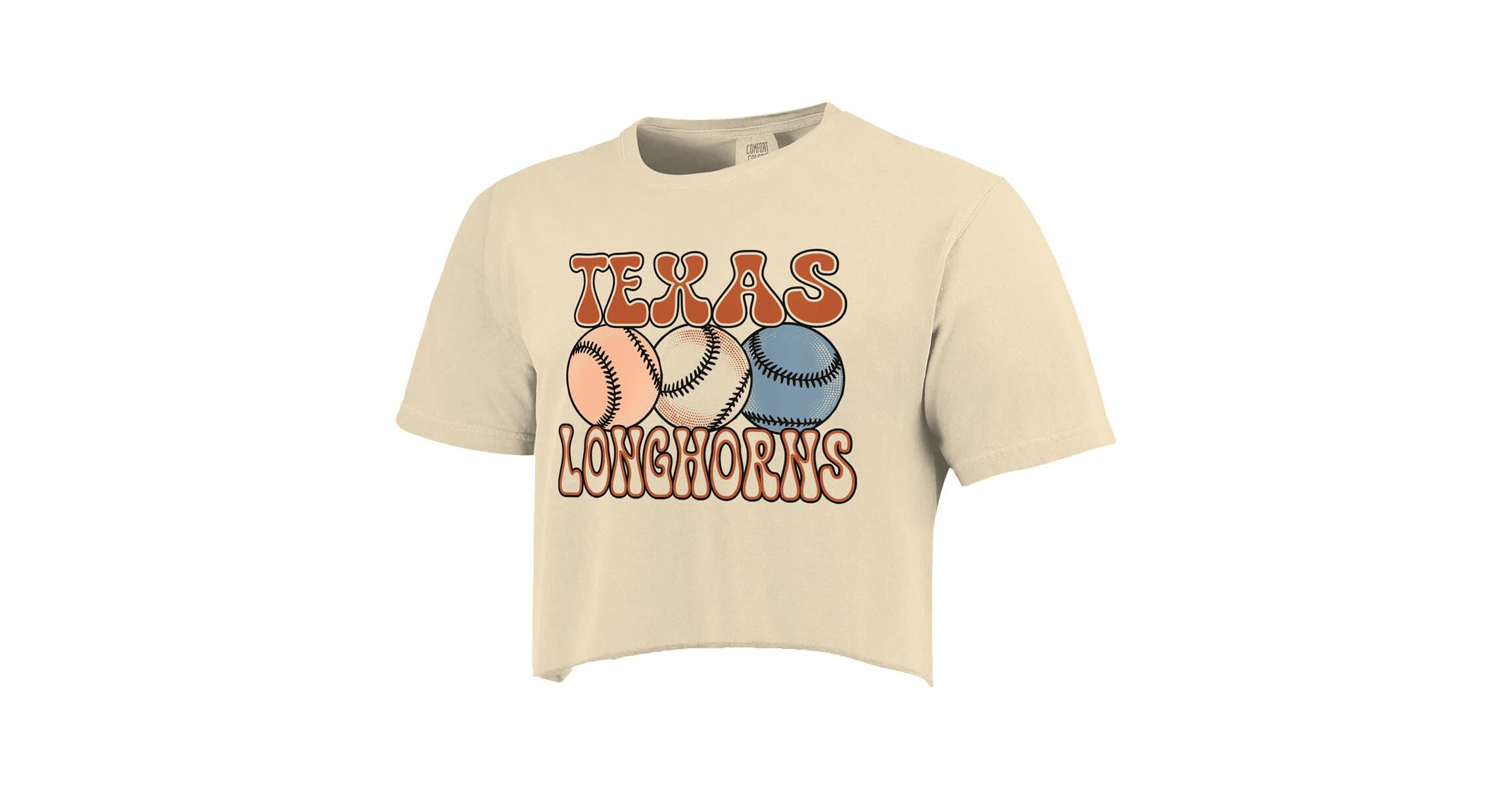 NCAA Texas Longhorns Baseball Cropped T-Shirt