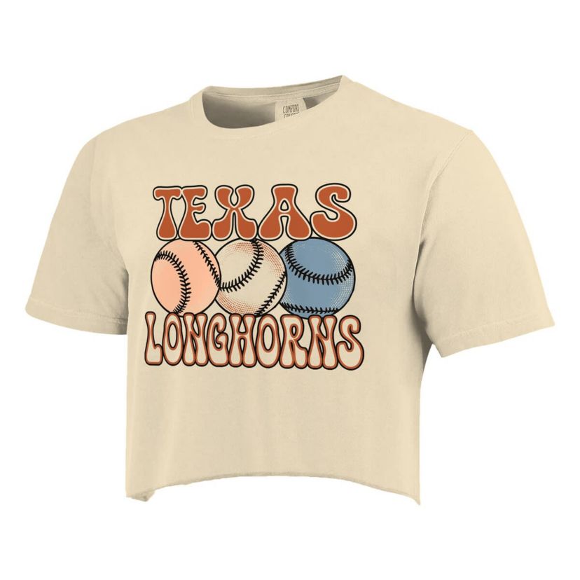 NCAA Texas Longhorns Baseball Cropped T-Shirt