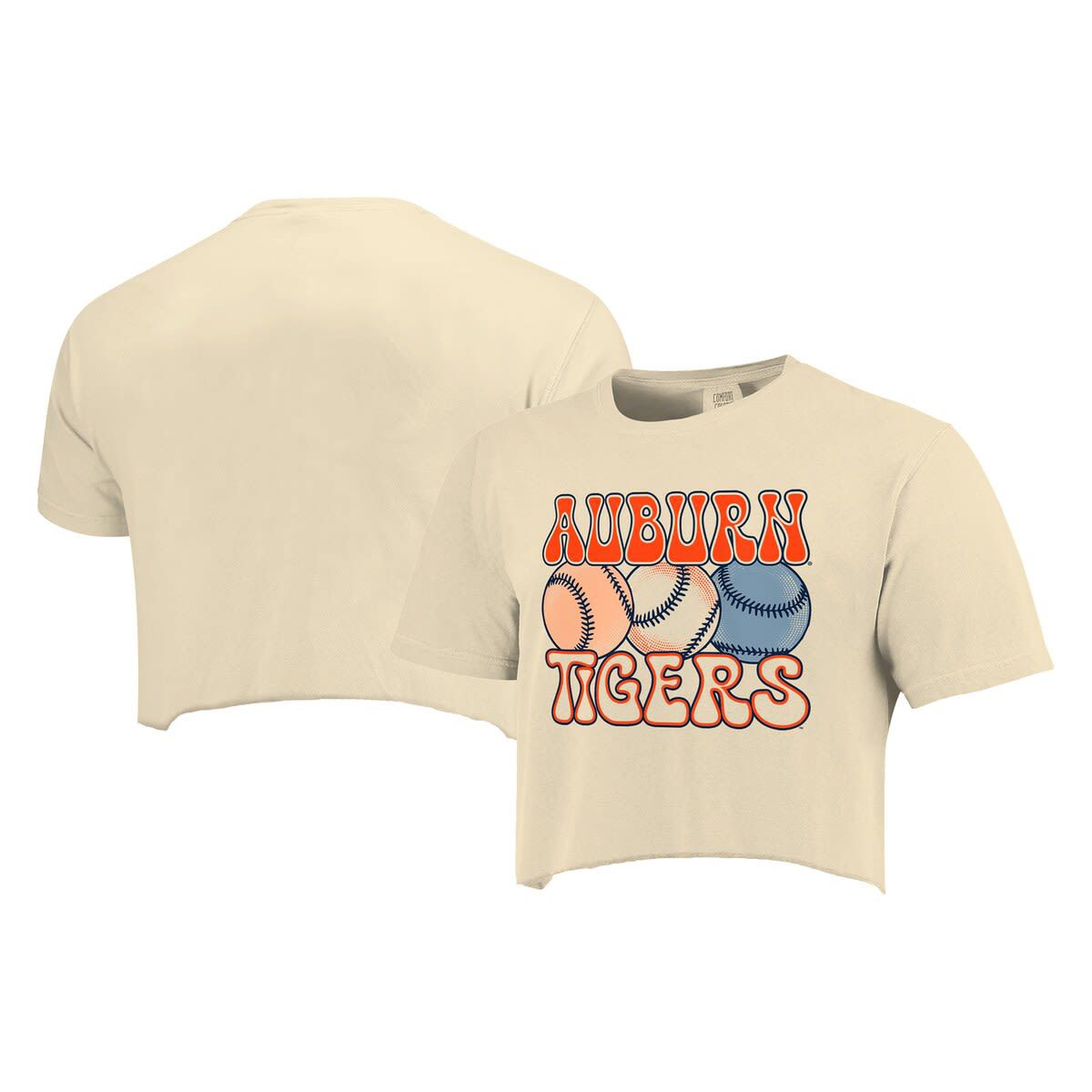 NCAA Auburn Tigers Baseball Cropped T-Shirt