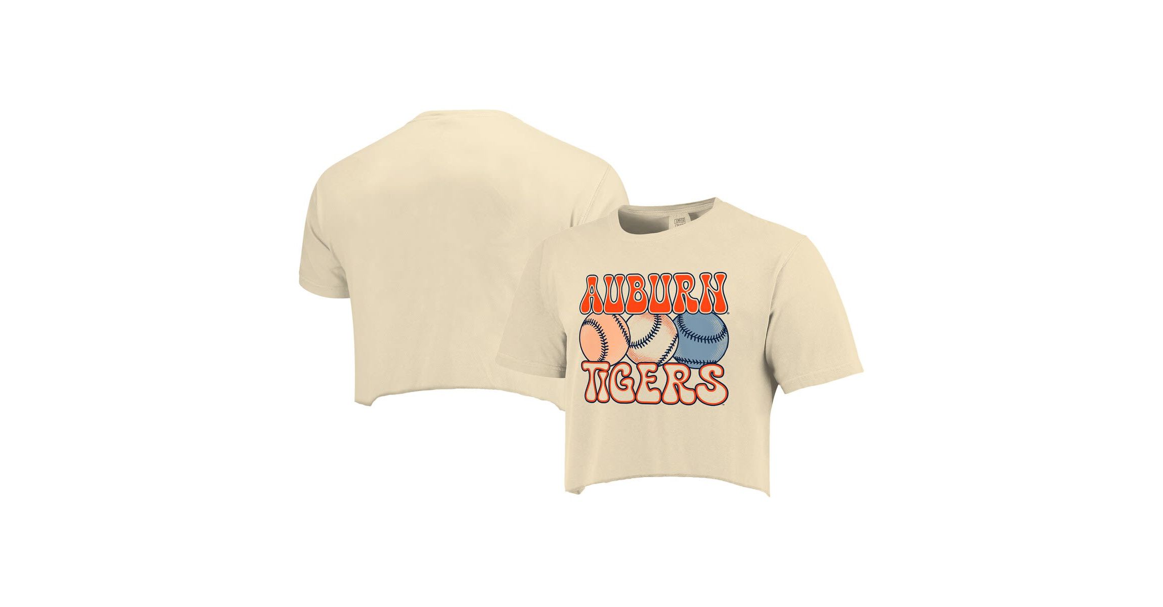NCAA Auburn Tigers Baseball Cropped T-Shirt