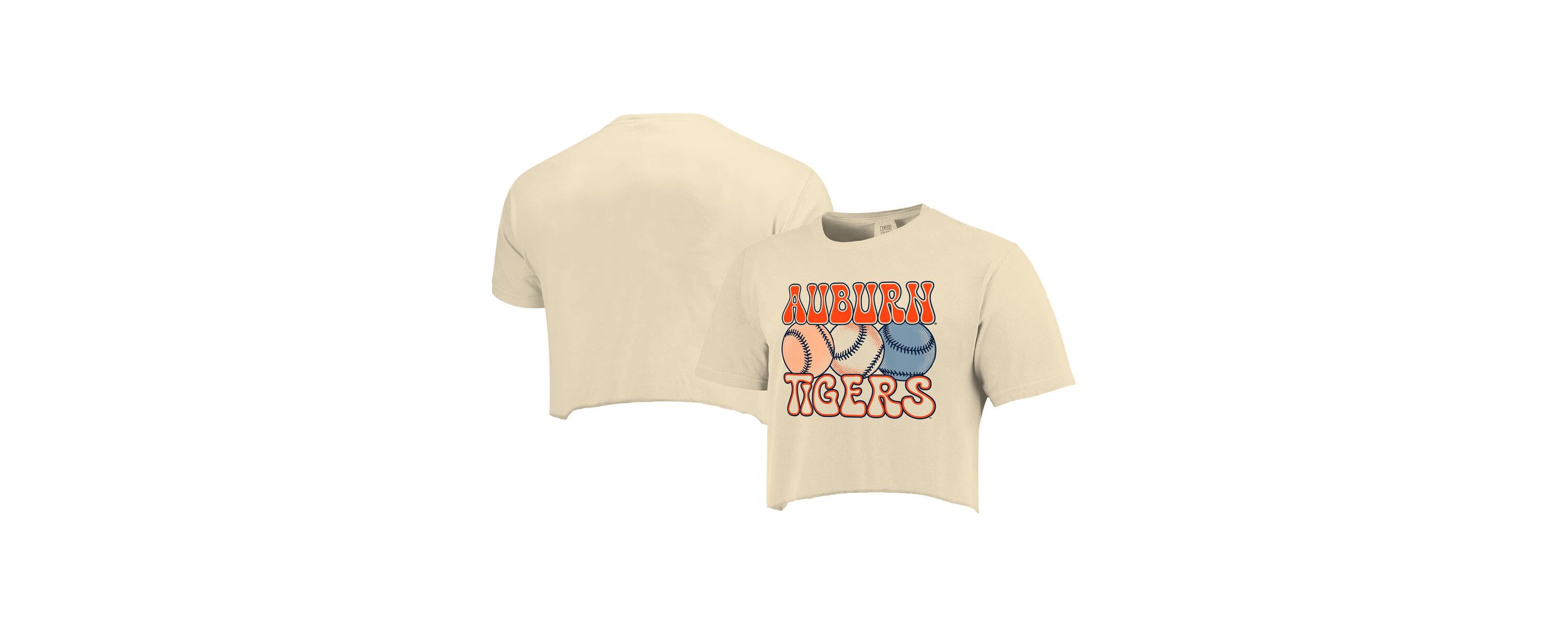 NCAA Auburn Tigers Baseball Cropped T-Shirt