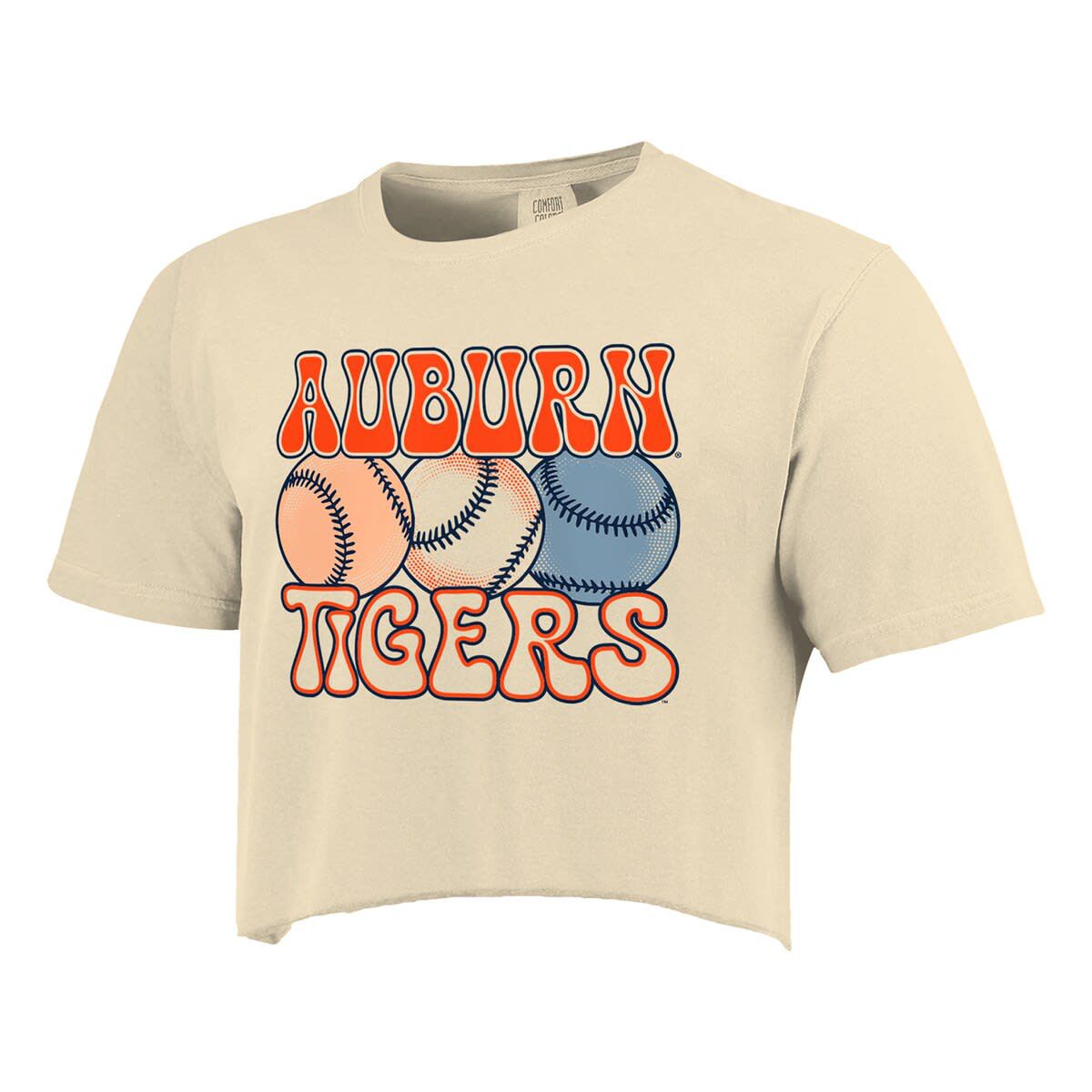 NCAA Auburn Tigers Baseball Cropped T-Shirt