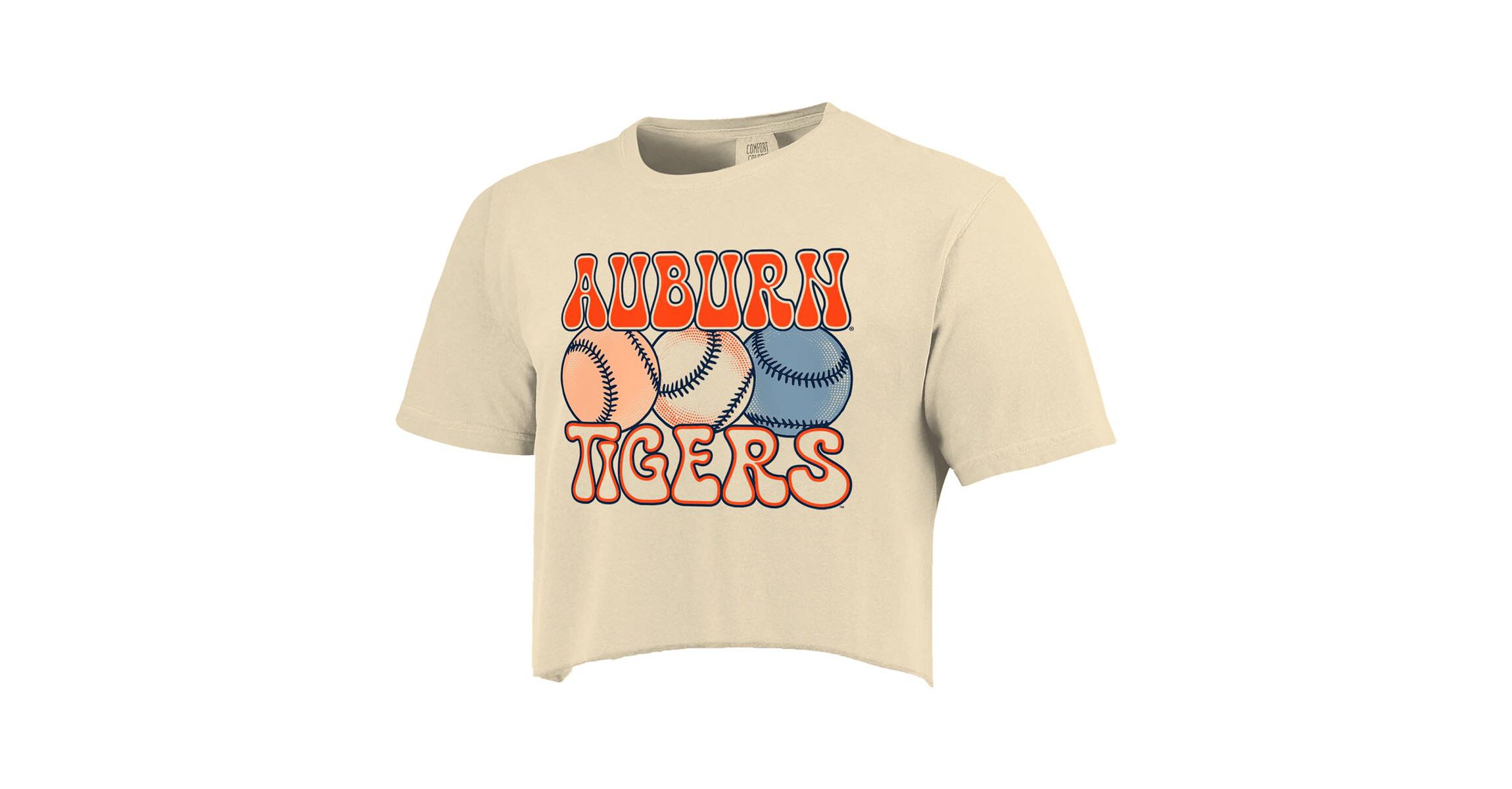 NCAA Auburn Tigers Baseball Cropped T-Shirt