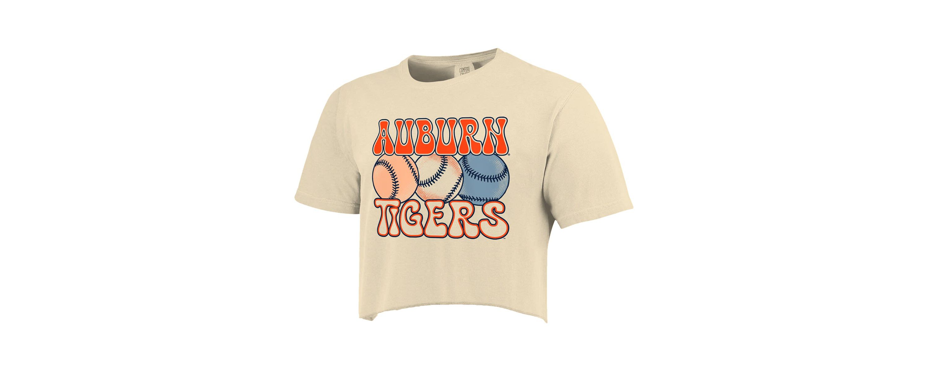 NCAA Auburn Tigers Baseball Cropped T-Shirt