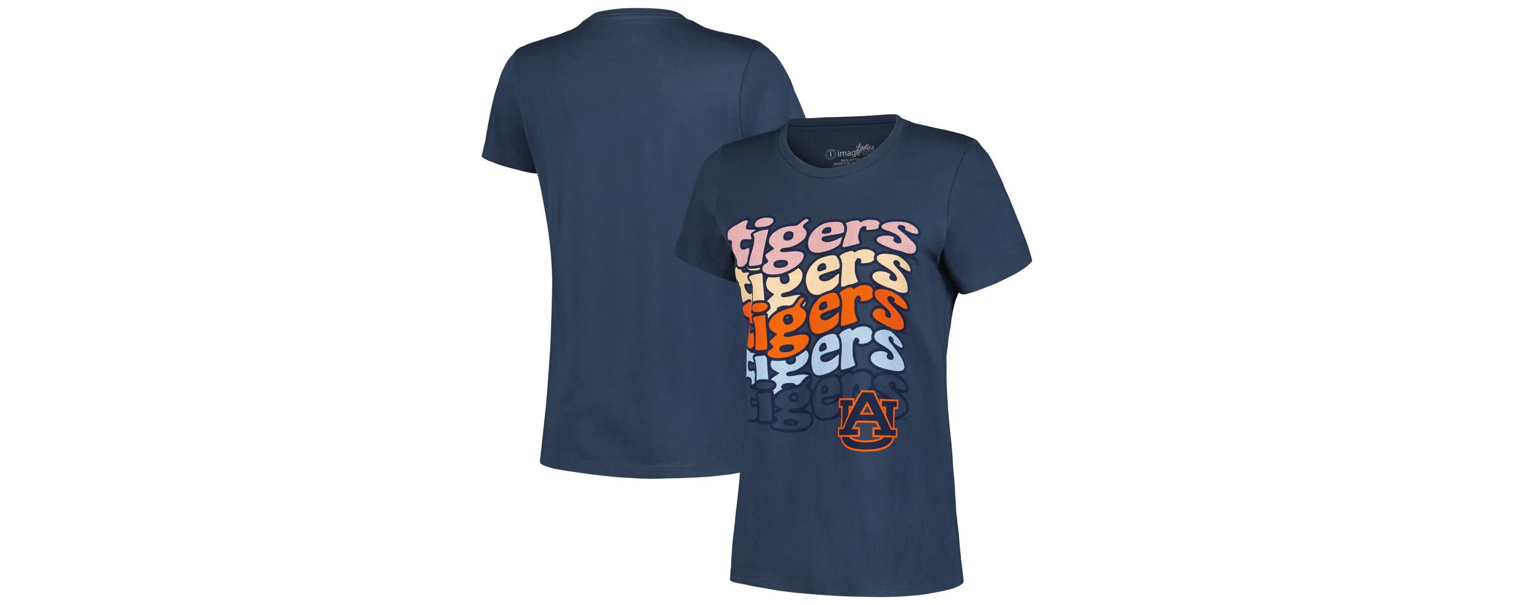 NCAA Auburn Tigers Repeat Slogan Boyfriend T-Shirt