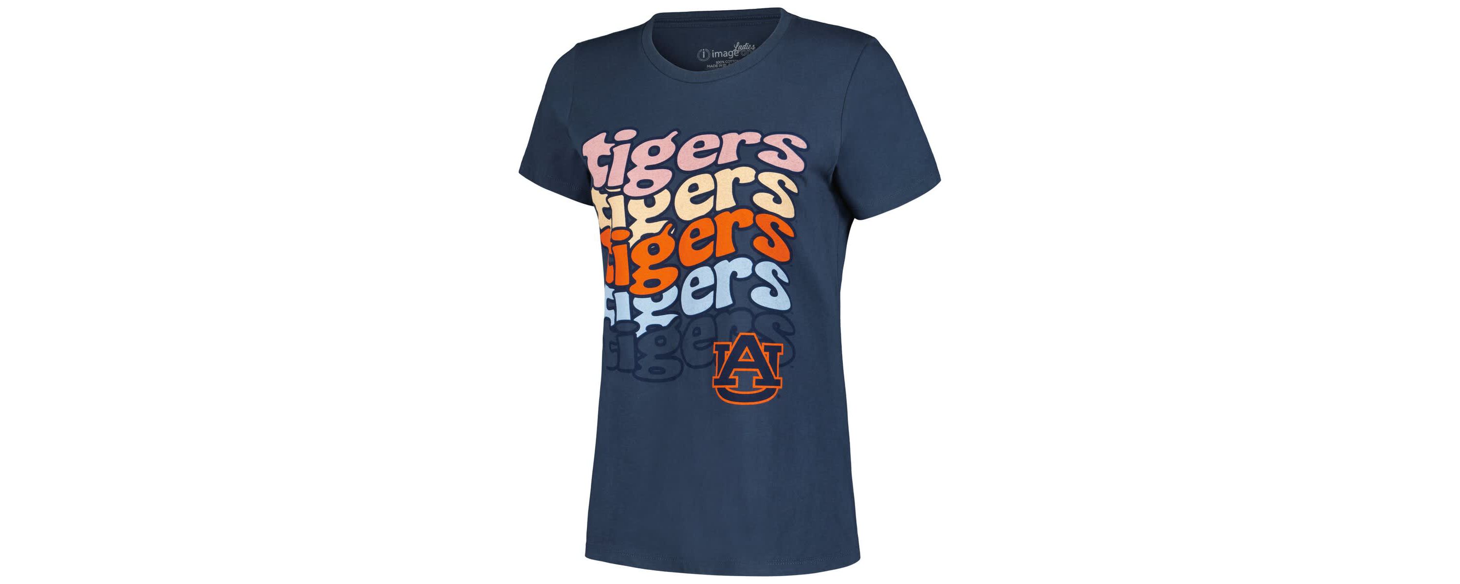 NCAA Auburn Tigers Repeat Slogan Boyfriend T-Shirt