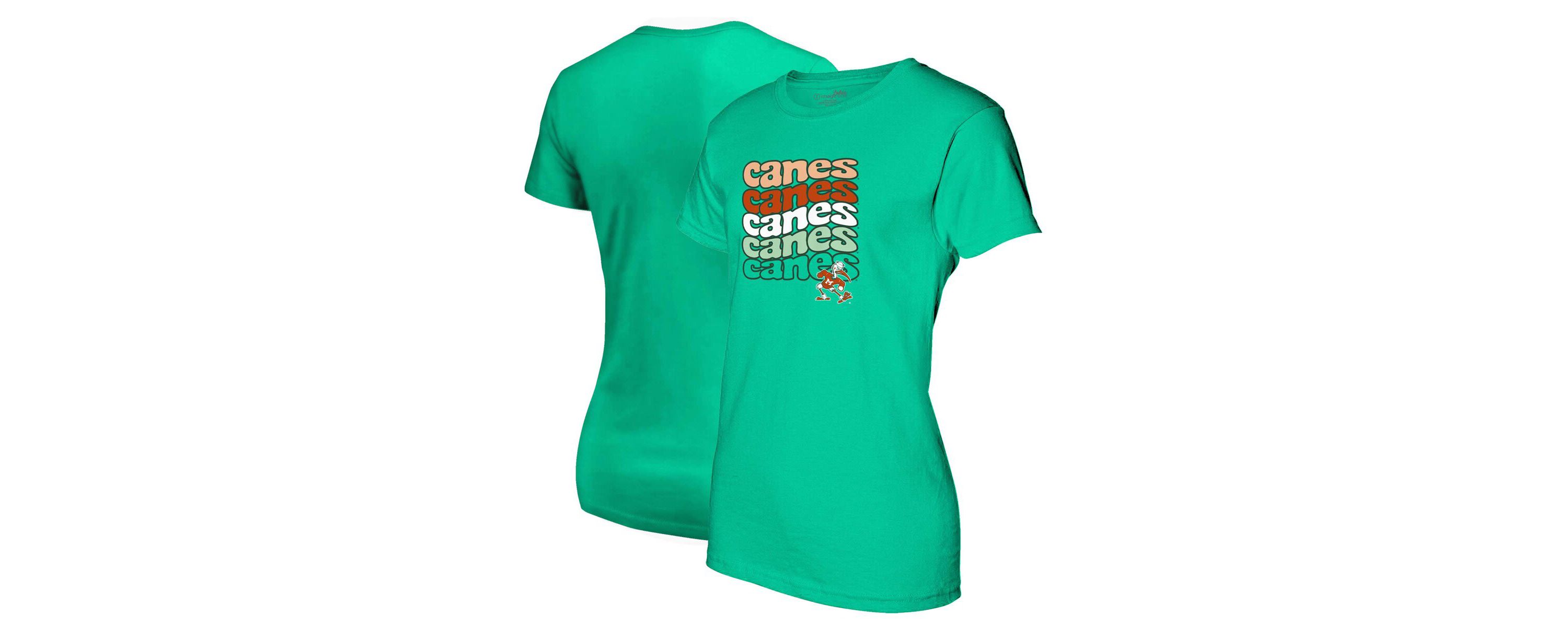 Miami (FL) Hurricanes NCAA Miami Hurricanes Repeat Slogan Boyfriend T-Shirt