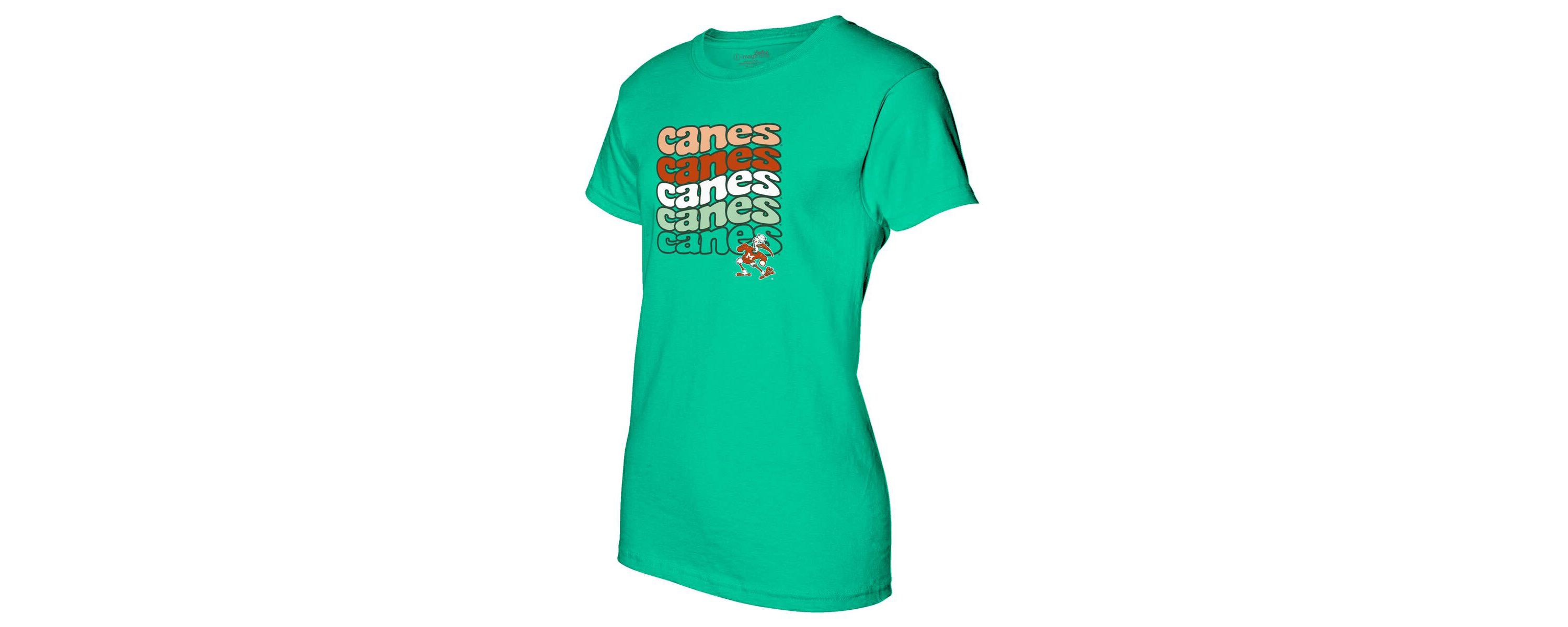 Miami (FL) Hurricanes NCAA Miami Hurricanes Repeat Slogan Boyfriend T-Shirt
