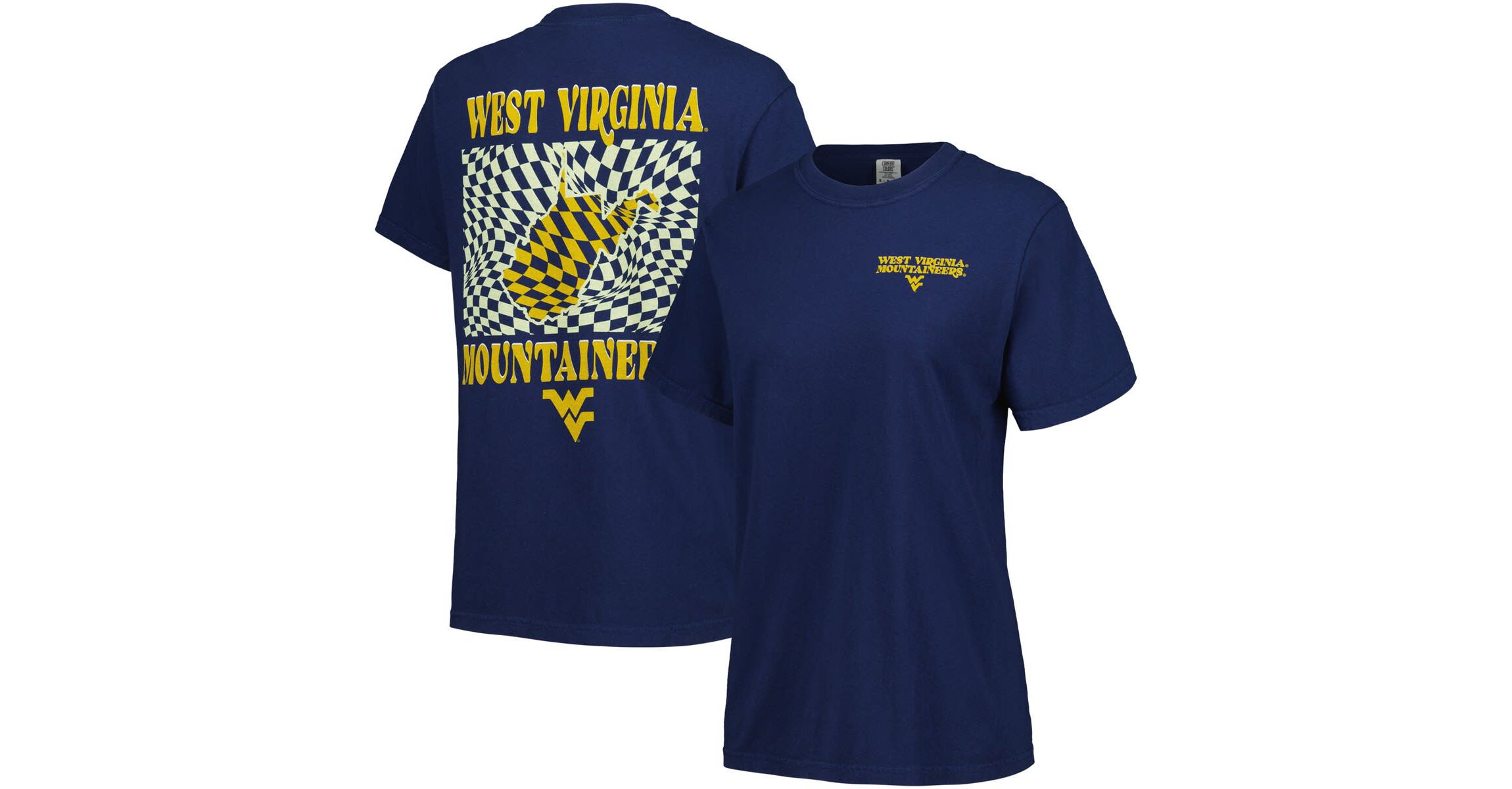 NCAA West Virginia Mountaineers Checkered Mascot T-Shirt