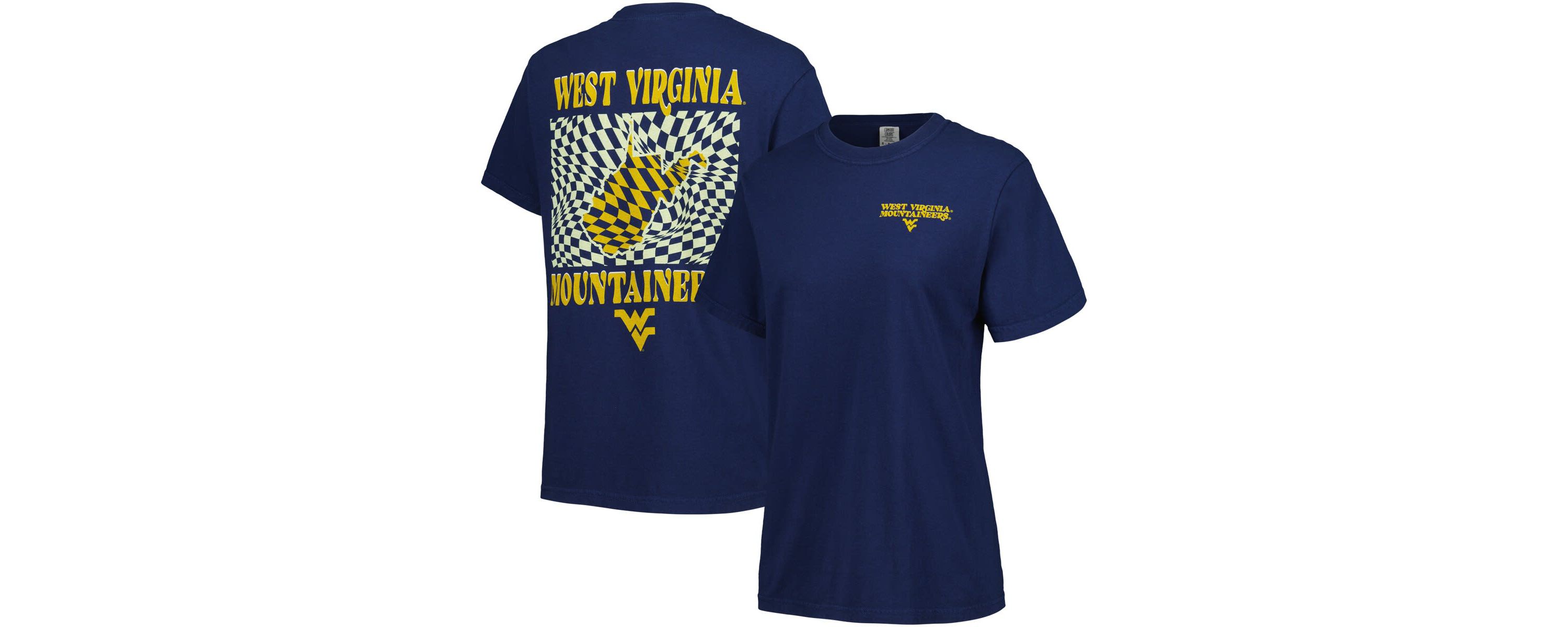 NCAA West Virginia Mountaineers Checkered Mascot T-Shirt