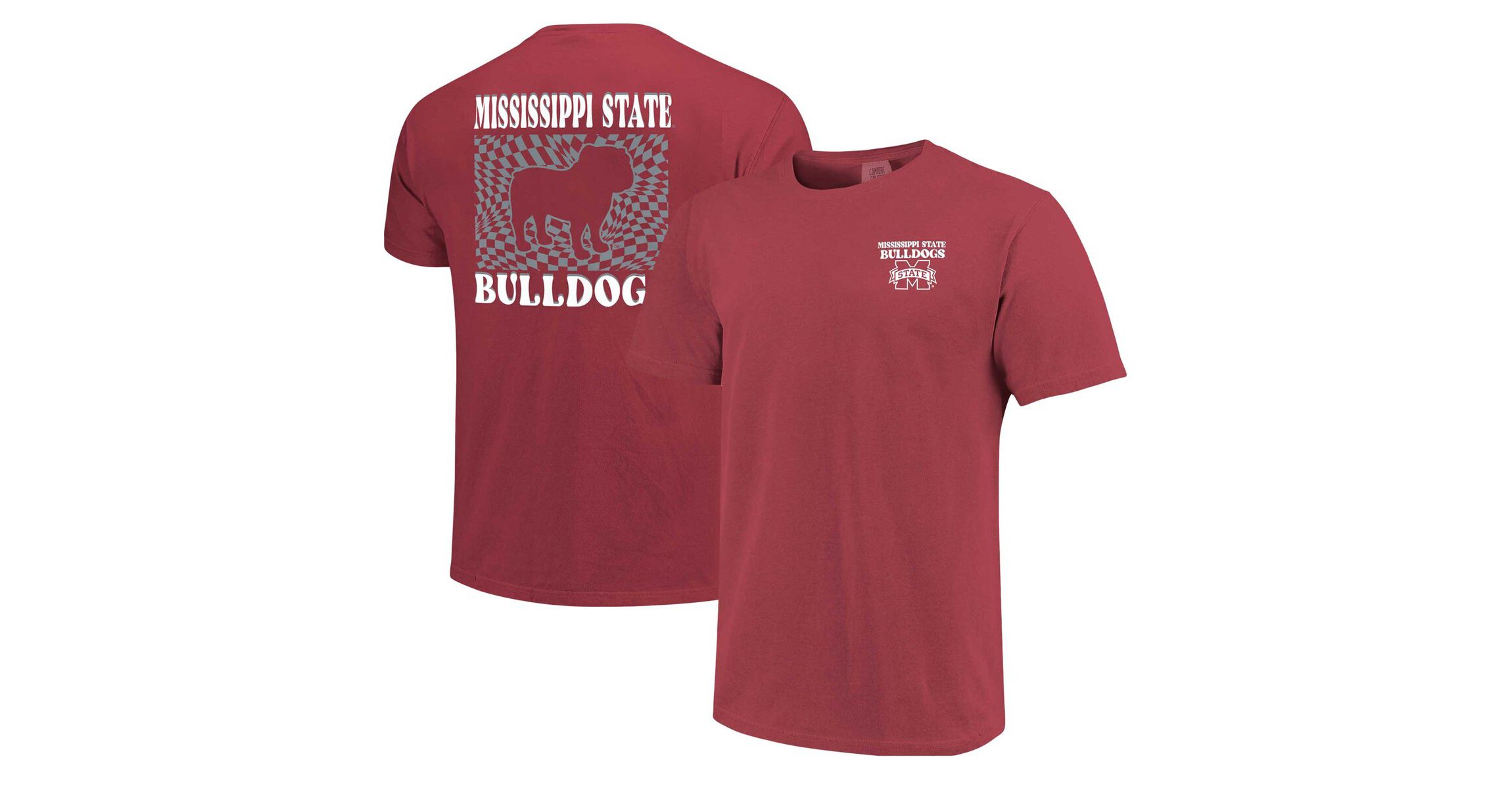 NCAA Mississippi State Bulldogs Checkered Mascot T-Shirt