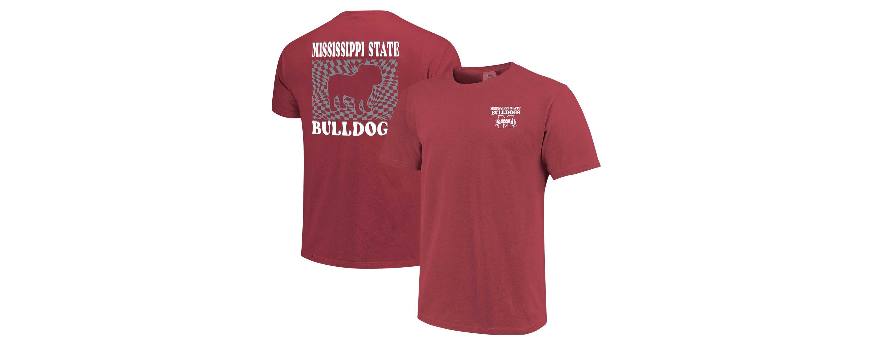 NCAA Mississippi State Bulldogs Checkered Mascot T-Shirt