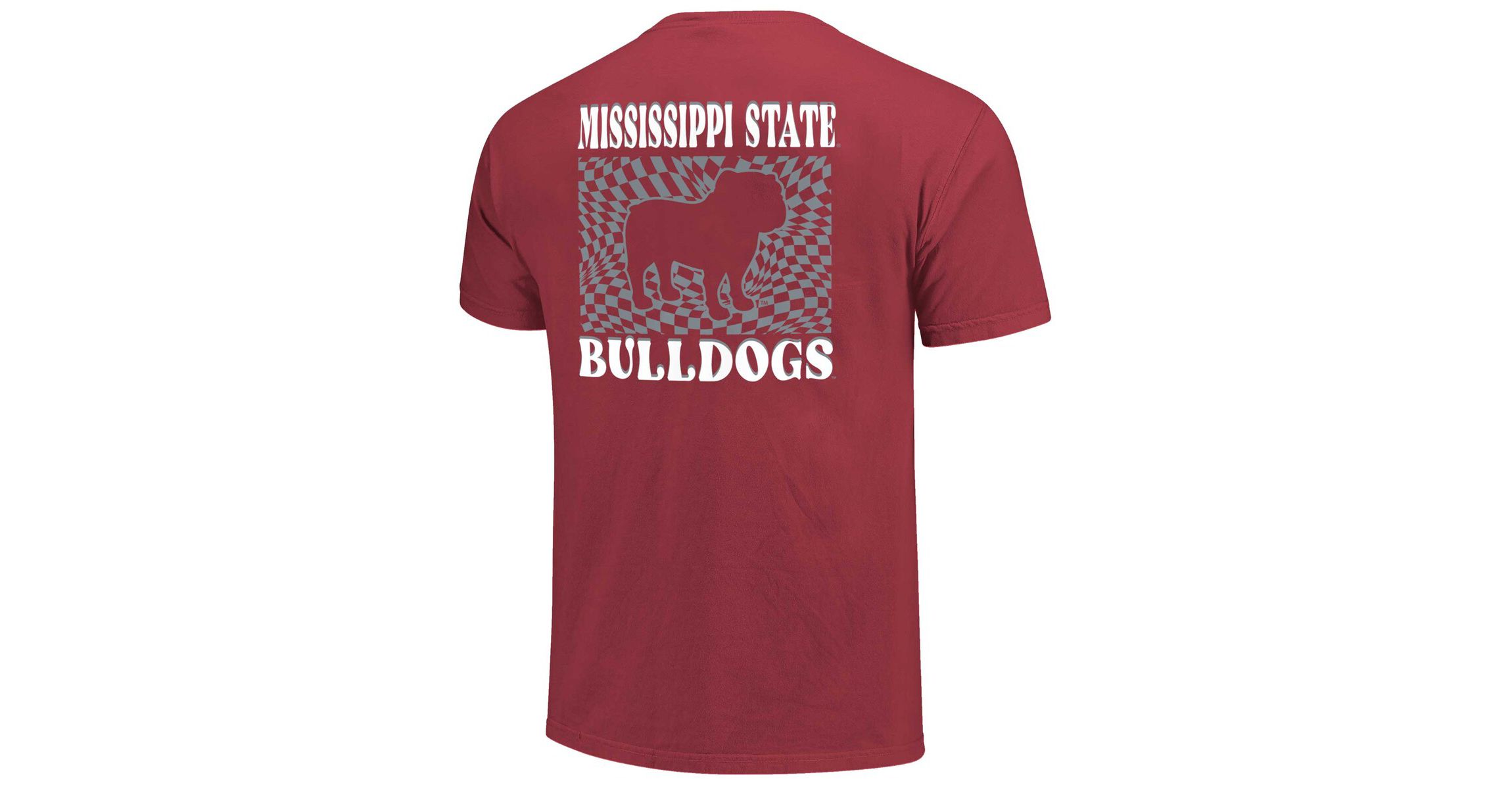 NCAA Mississippi State Bulldogs Checkered Mascot T-Shirt