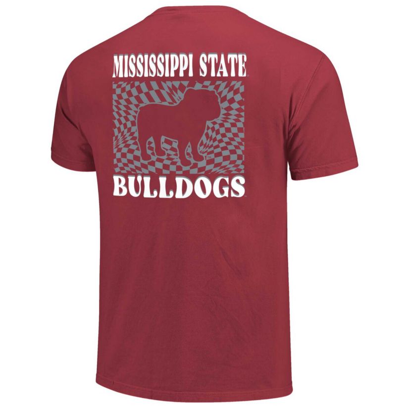 NCAA Mississippi State Bulldogs Checkered Mascot T-Shirt