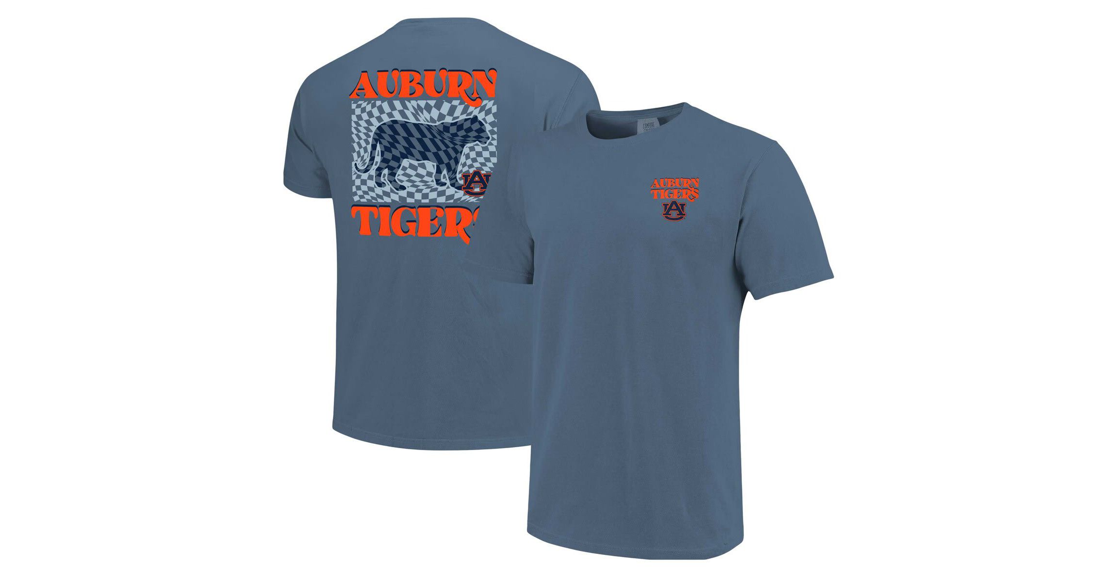 NCAA Auburn Tigers Checkered Mascot T-Shirt